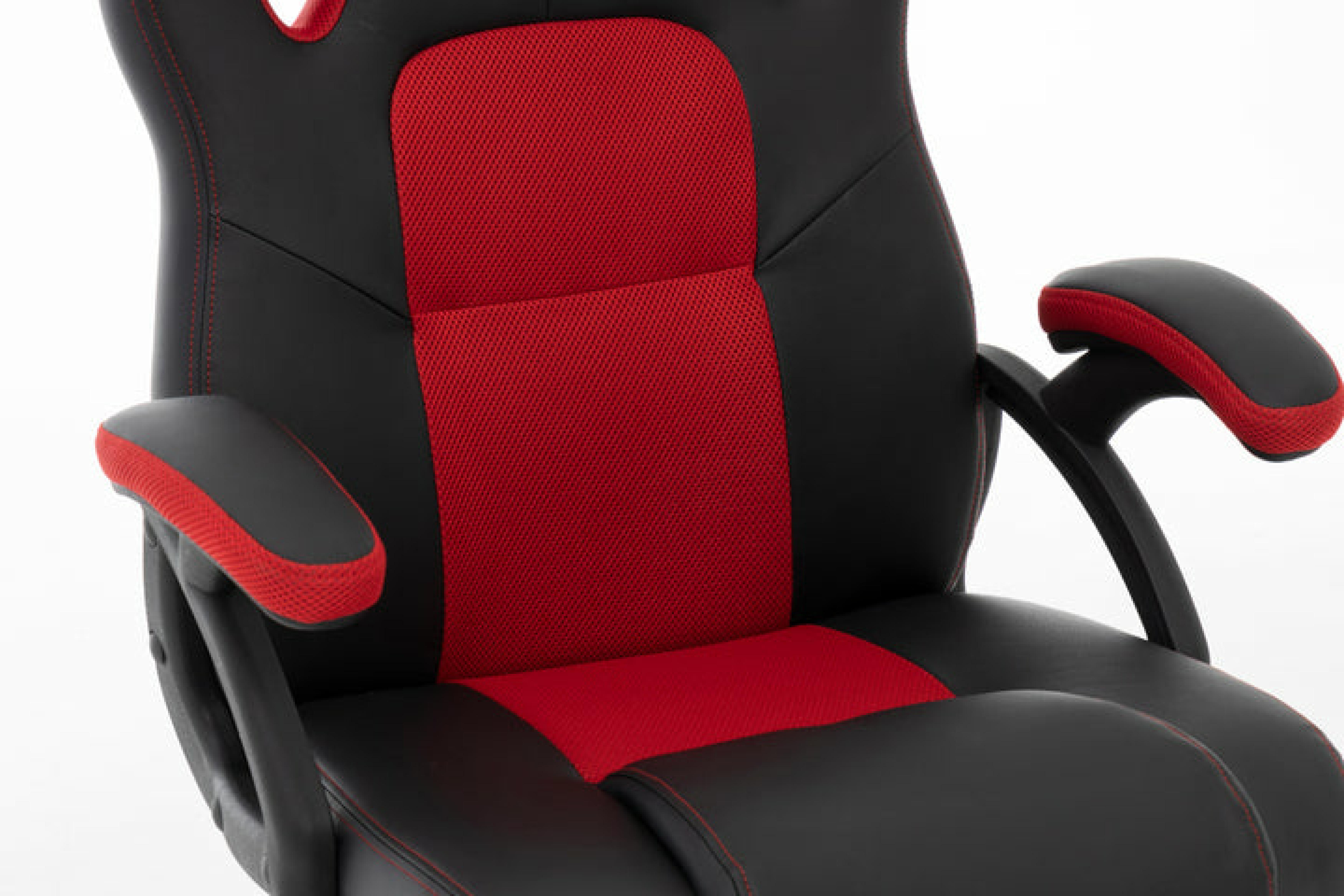 Raptor Gaming Stuhl GS-40 PU + Fabric schwarz/rot
