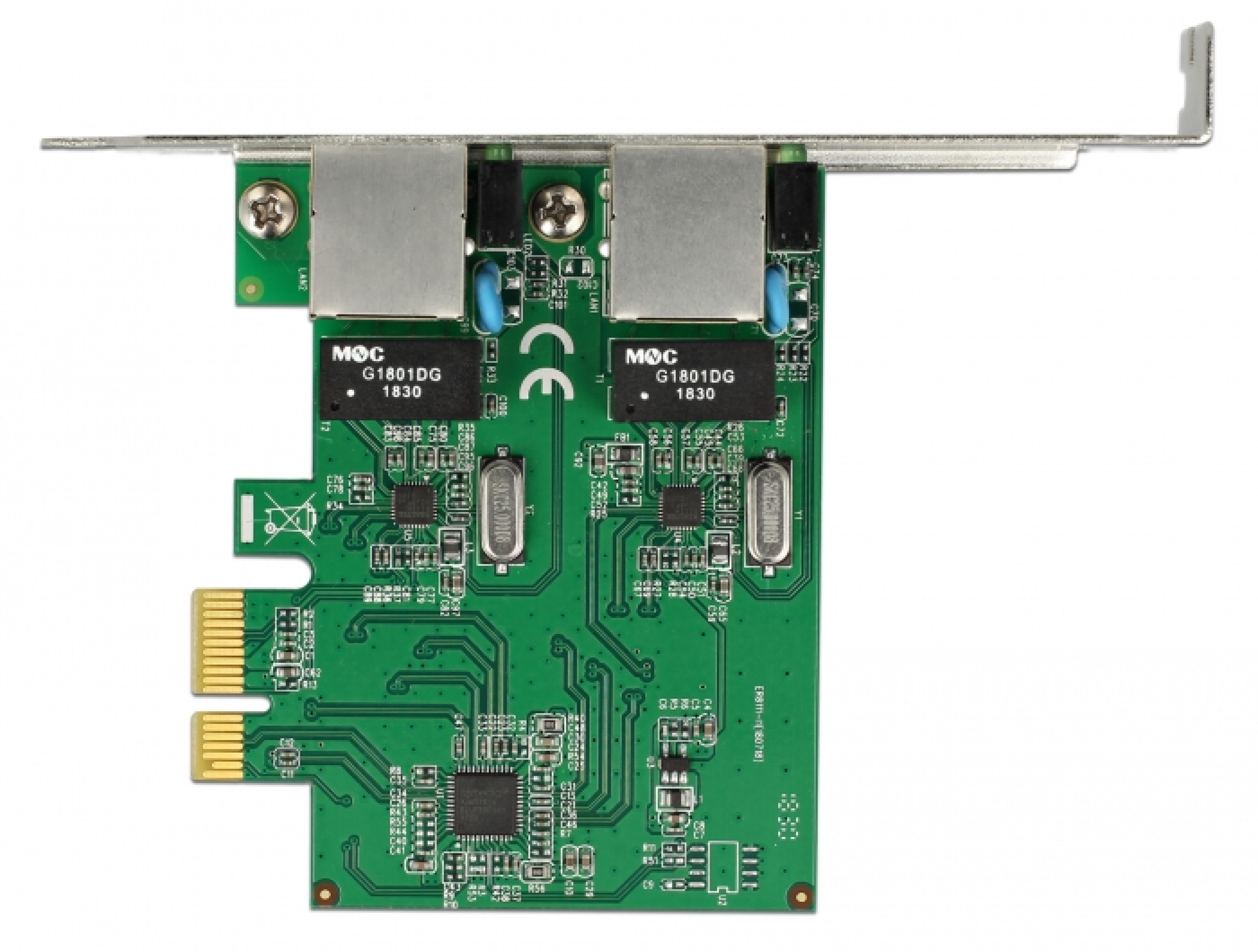 DELOCK PCI Express Karte > 2 x Gigabit LAN