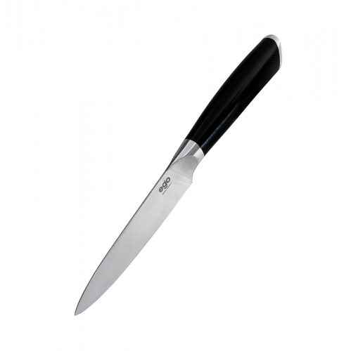 Elegantes Allzweckmesser mit scharfer Edelstahlklinge und ergonomischem schwarzen Griff