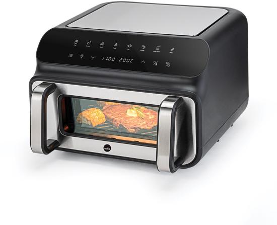 WILFA Heißluftfritteuse DUALFRY GRILL, 10L, AFG-10, schwarz