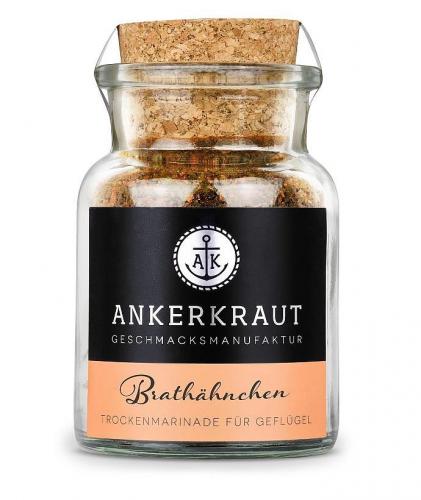 Ankerkraut Brathähnchen Trockenmarinade im Glas mit Kork Glas Ankerkraut Brathähnchen Trockenmarinade für Geflügel