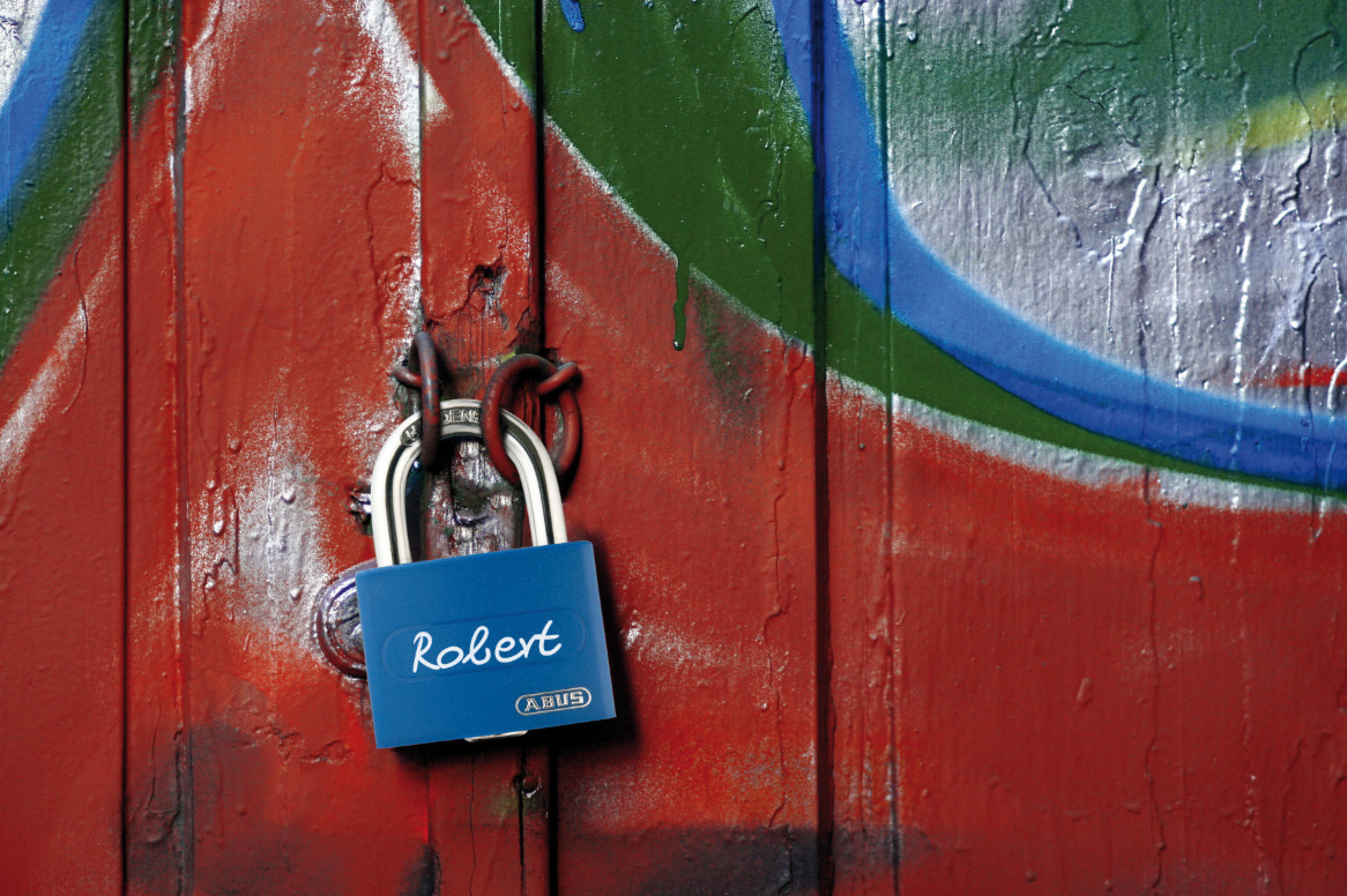 ABUS T65AL/40 Aluminium-Hangschloss, blau
