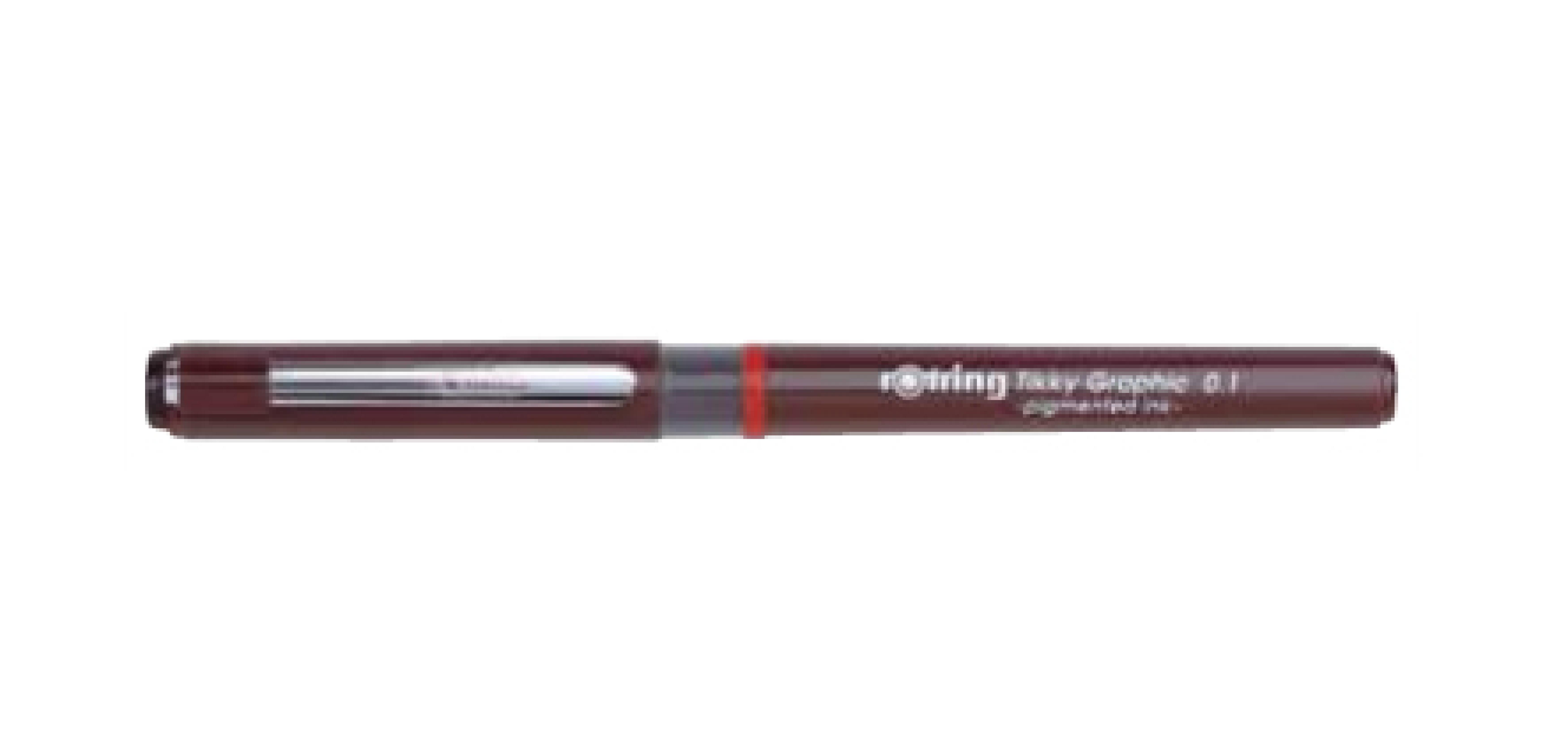 ROTRING Feinfaserschreiber Tikky Graphic 0,1mm Schwarz 1 Stk
