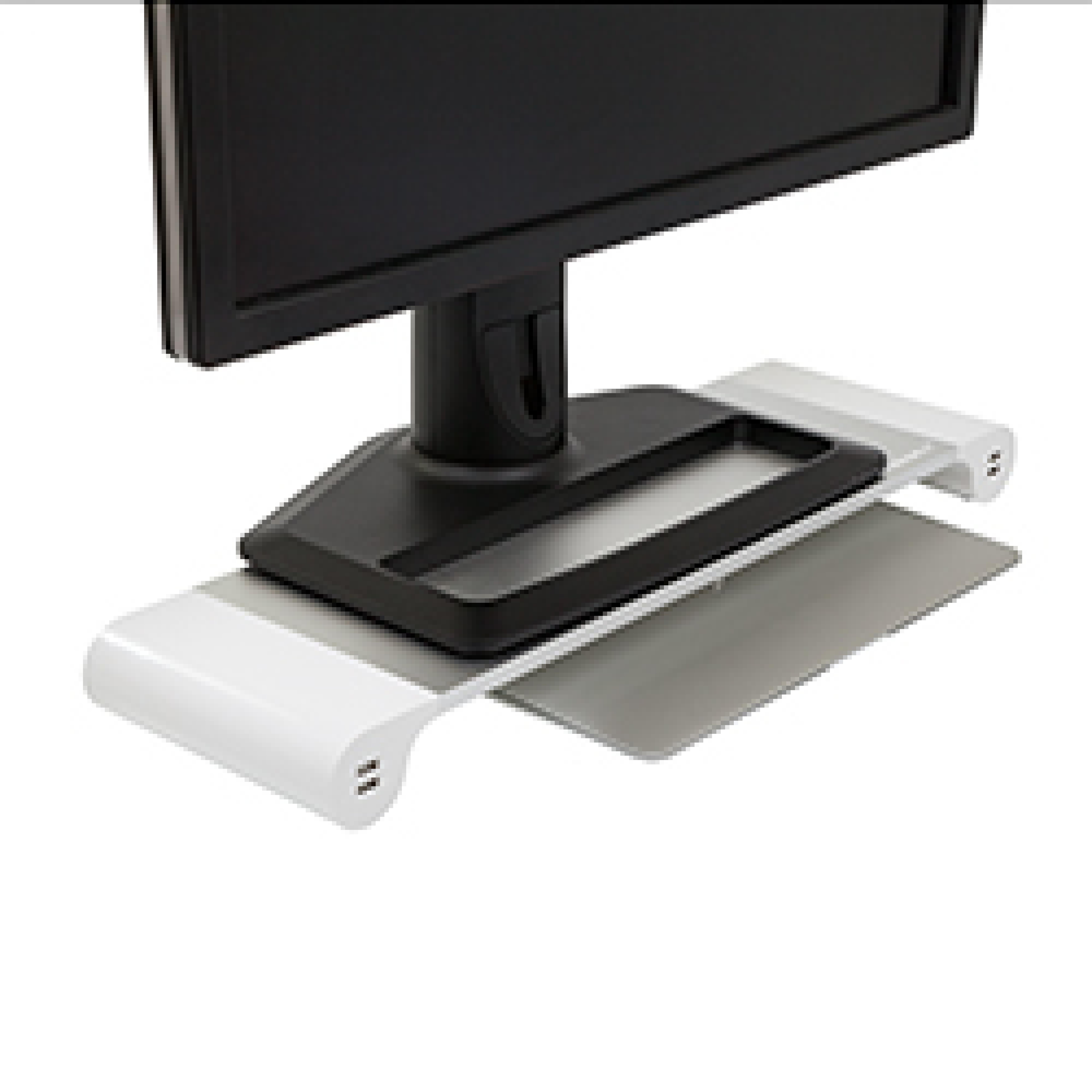 TERRATEC Monitorstaender Spacebar weiss Aluminium