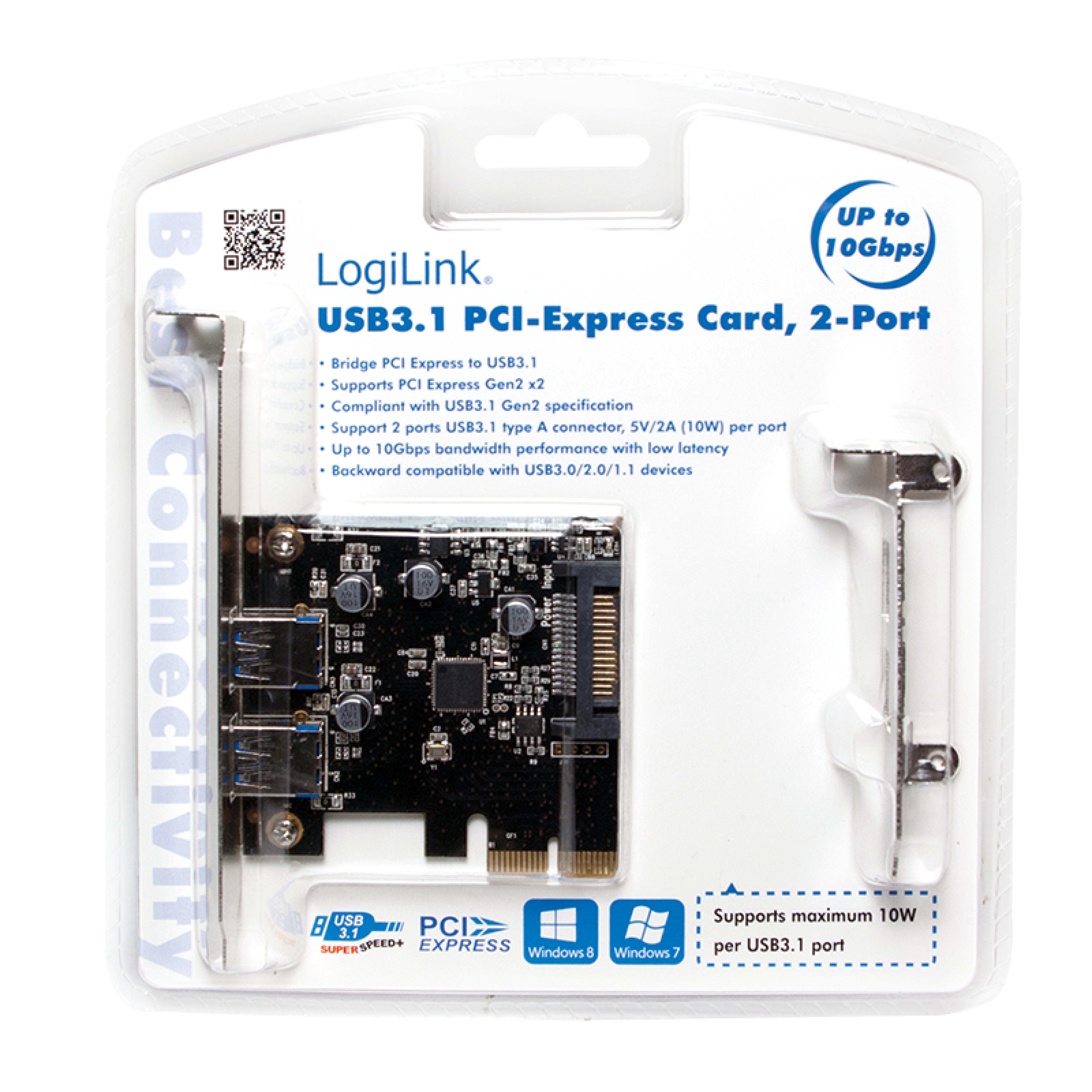 Logilink PCI-Express Card 2x USB 3.1 (Typ A) Buchse