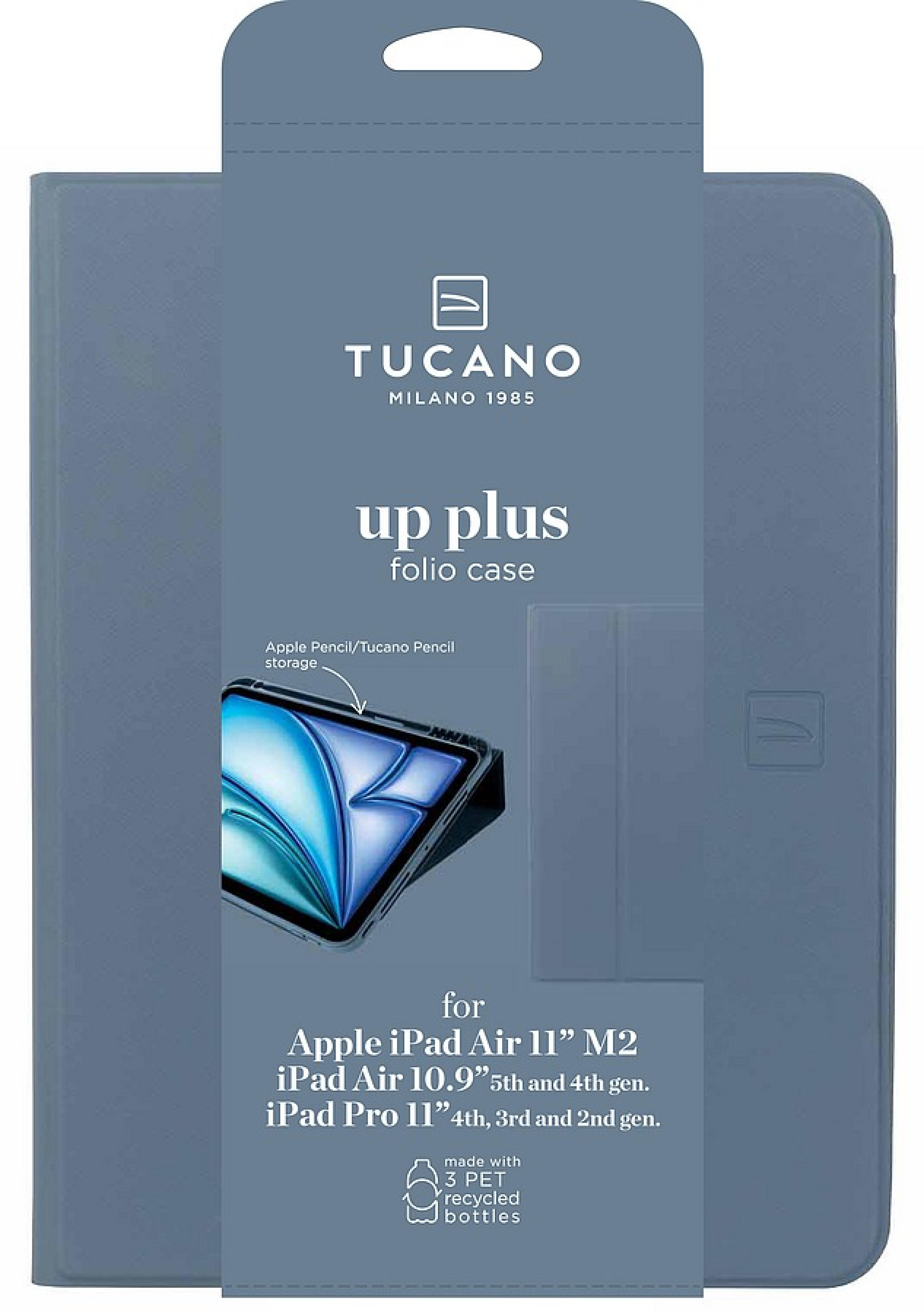 TUCANO UP PLUS Tablethülle Apple iPad Air 11" M4-M3-M2, iPad Air 5th/4th gen , iPad Pro 11" 4th/3rd gen, Himmelblau