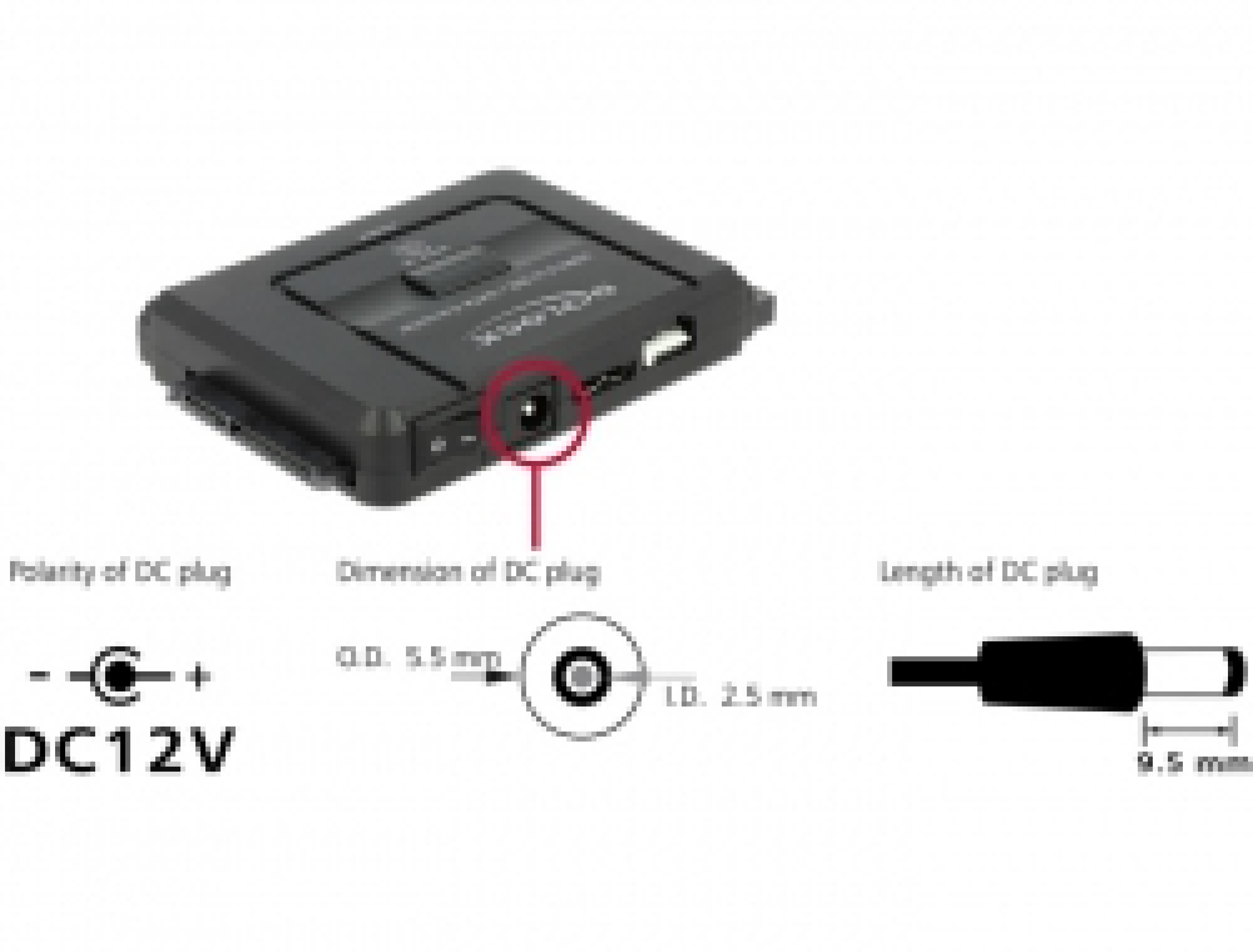DELOCK SATA Konverter USB3.0 -> SATA 22Pin/IDE 40Pin/44Pin