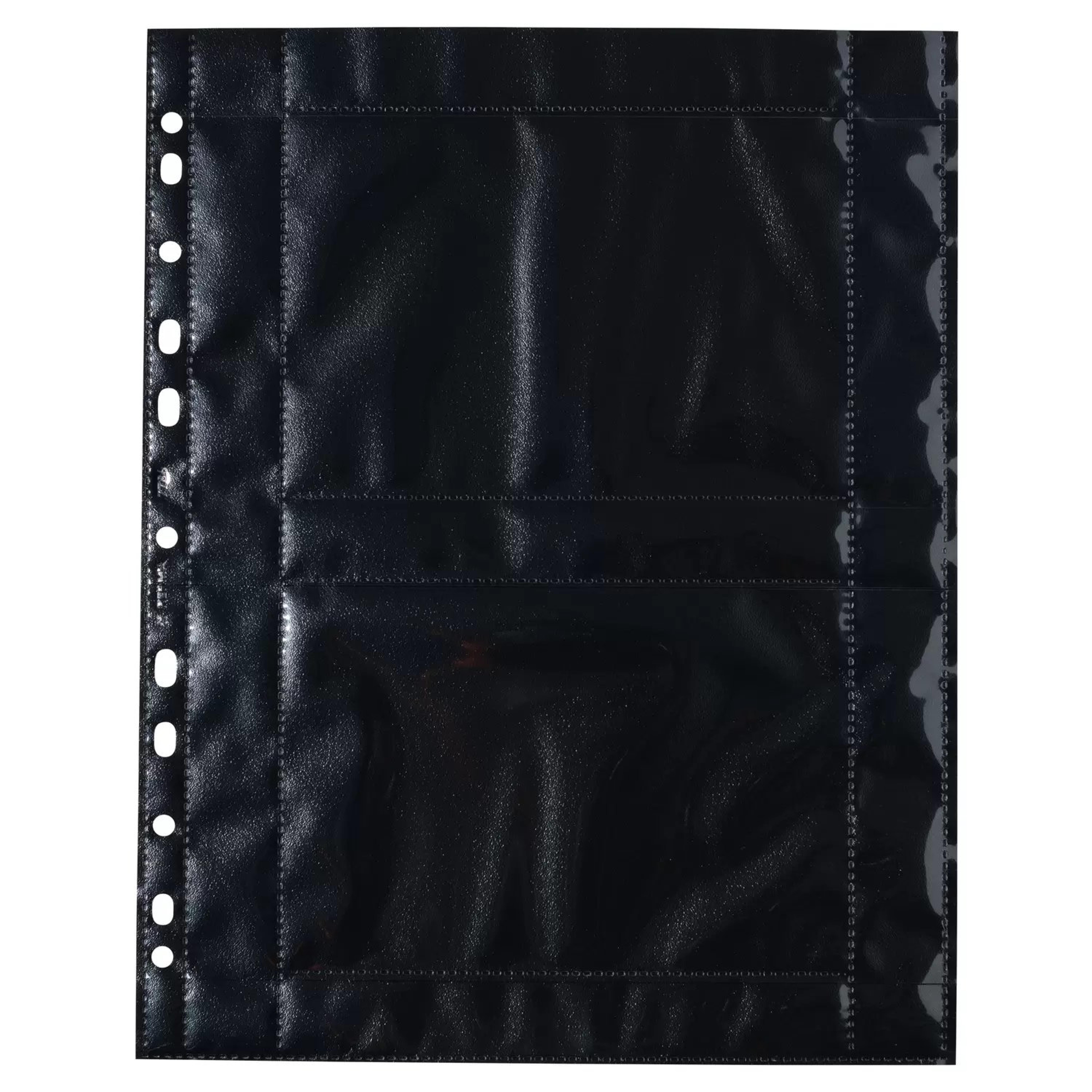 HERMA Fotosichthuellen 100 x 150 mm quer schwarz 10 Huellen
