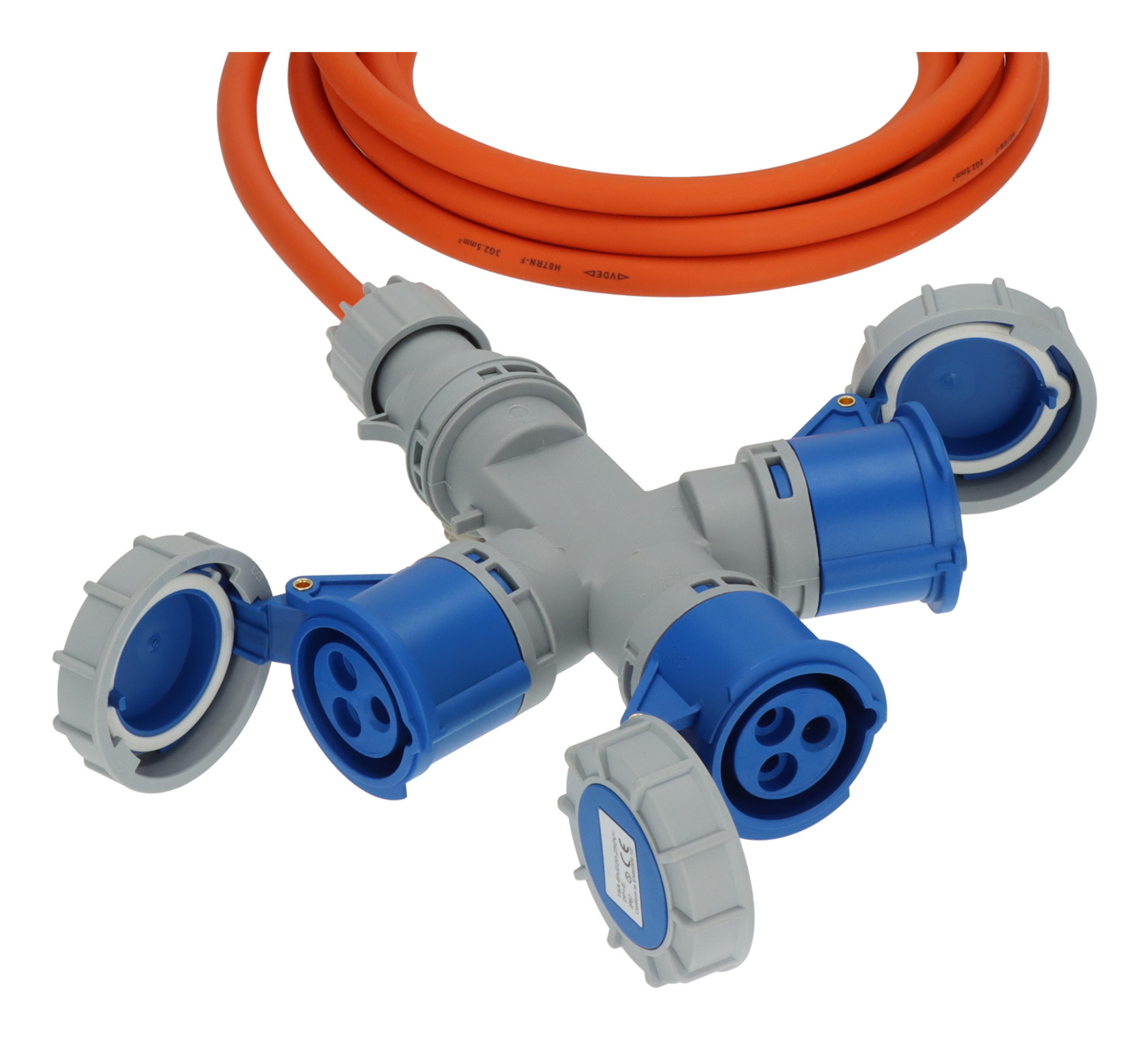 Brennenstuhl Verl.-Kabel CEE 3 Fach Verteiler 16A 5m