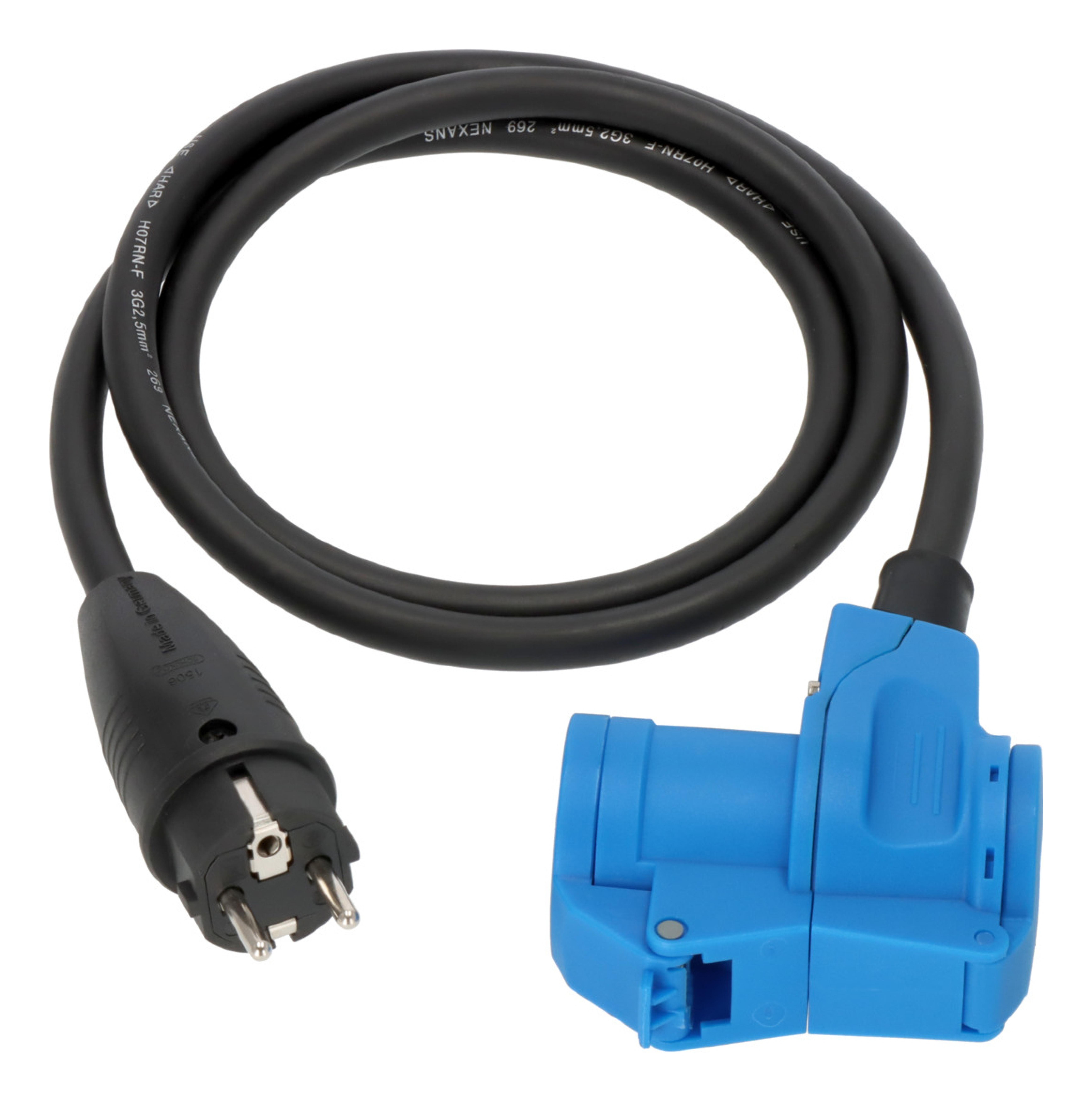 Brennenstuhl Adapter-Leitung 1,5m H07RN-F3G2.5 sw Schuko Ste