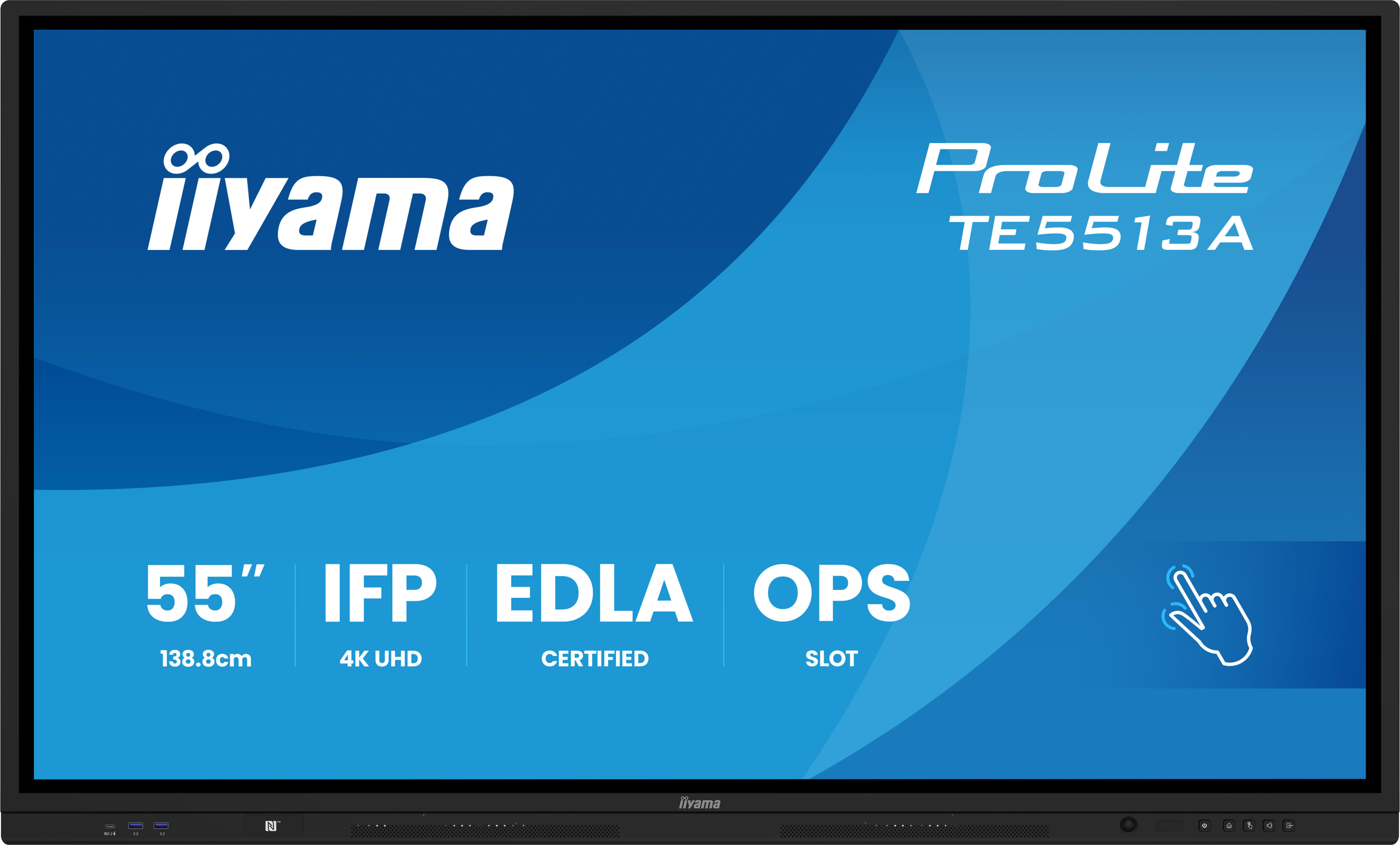 IIYAMA 138.8cm(55") TE5513A-B3AG 16:9 Touch 2xHDMI+DP+2xUSBC (Spedi