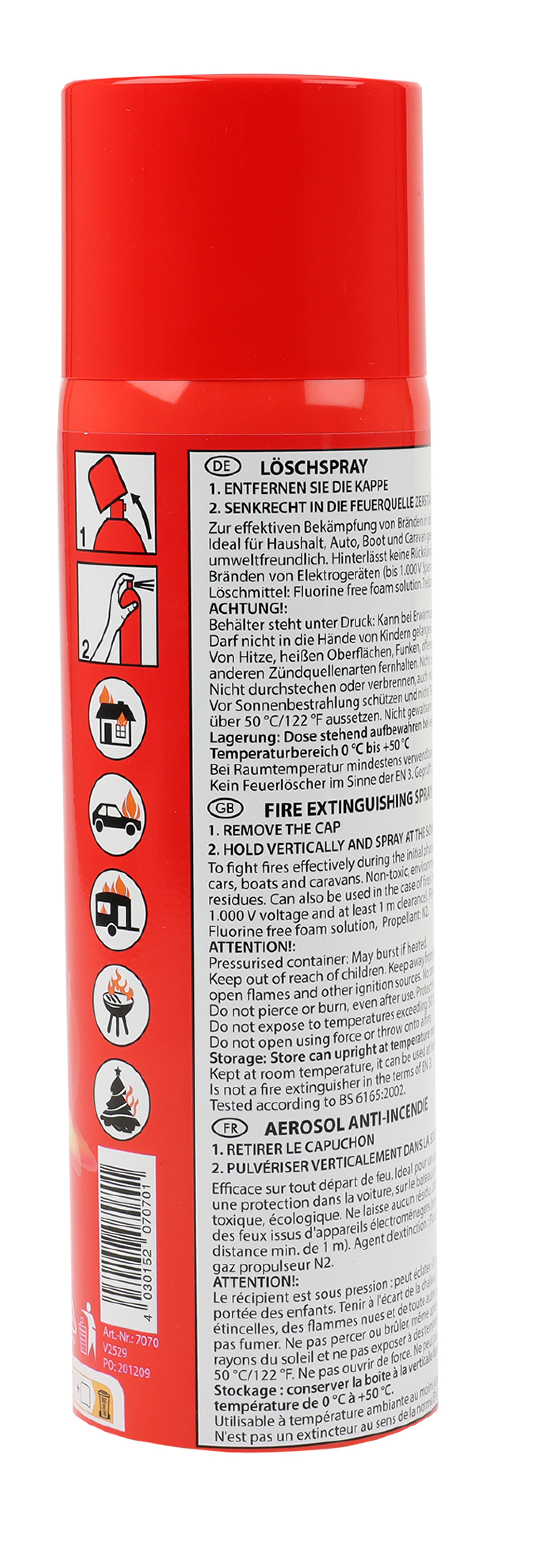 Olymp Feuerloeschschaum/-Spray im 12er Display rot