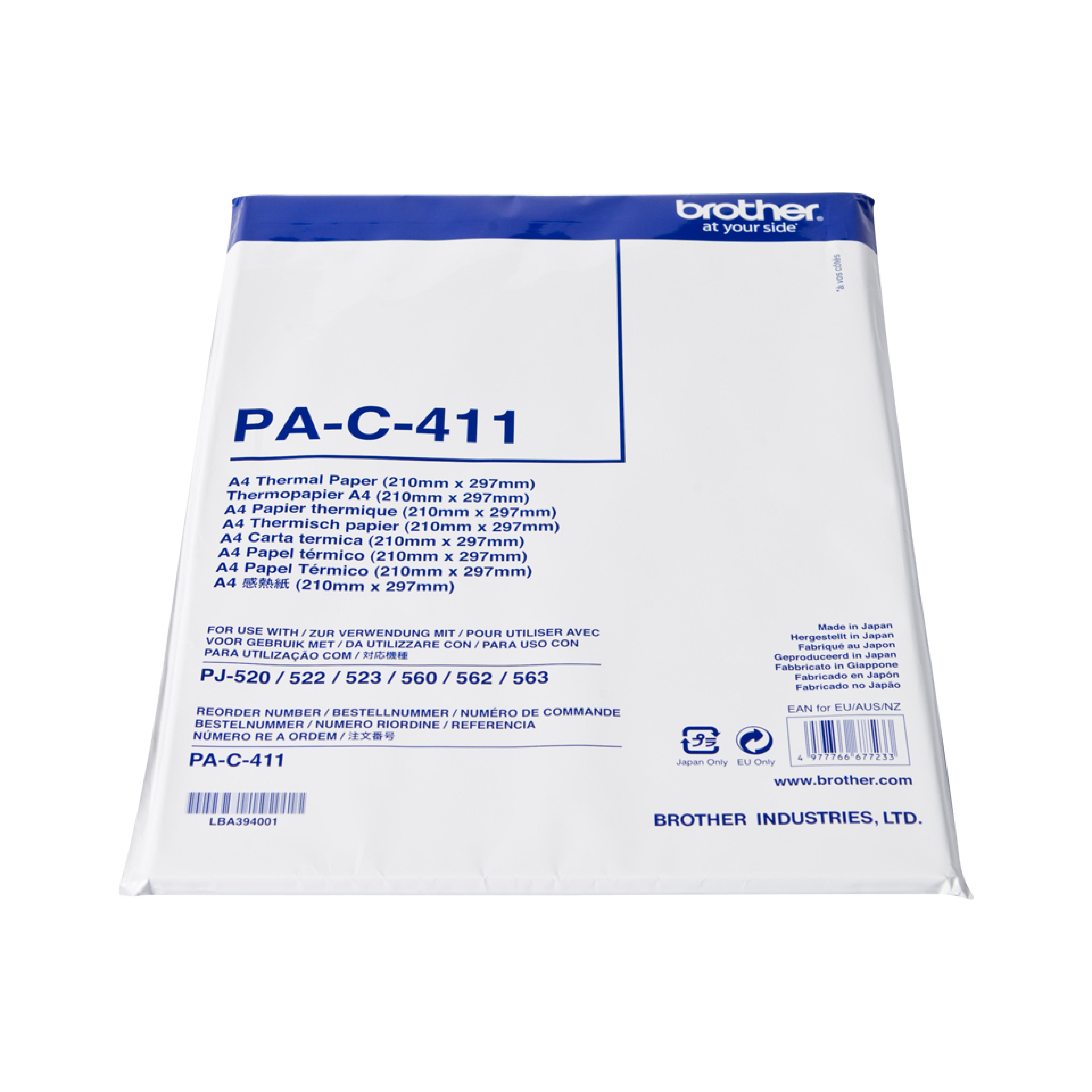 Brother Thermopapier A4 (100 Blatt) fuer PJ-600/700/800