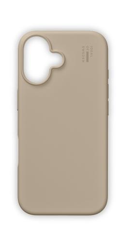 Beige Handyhülle aus weichem Material mit Kameraschutzausschnitt