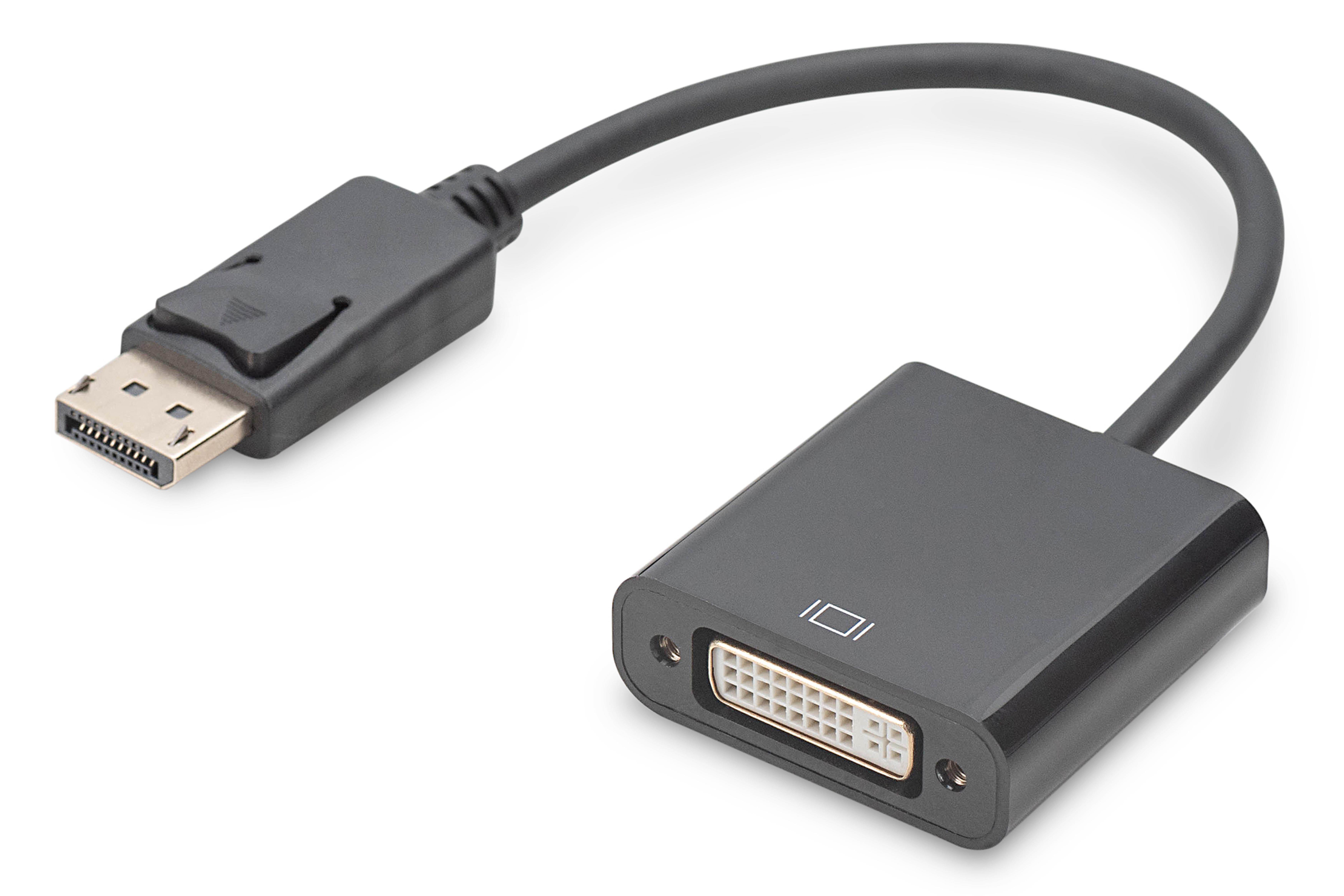 DIGITUS Aktiver DisplayPort Adapter / Konverter, DP auf DVI