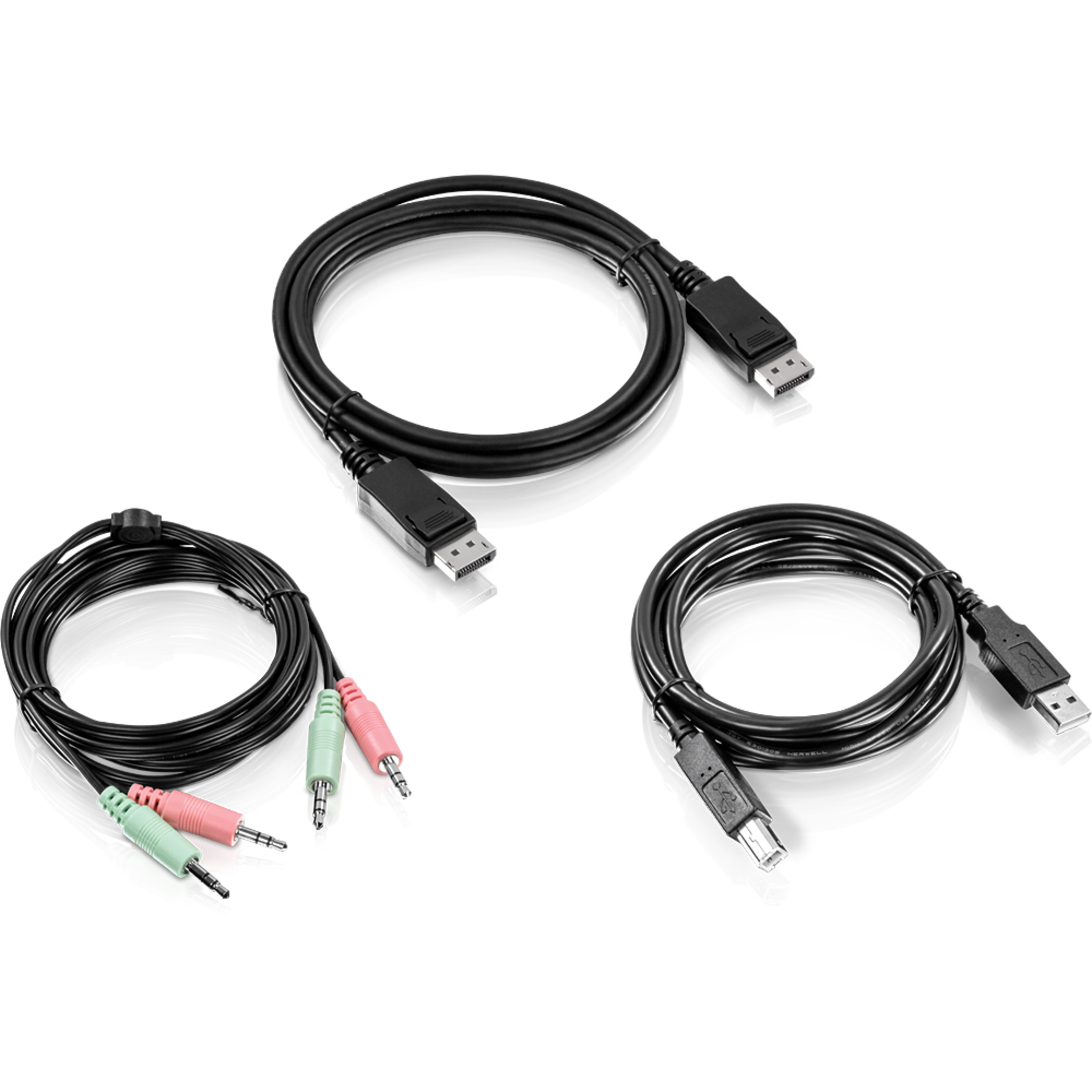 TRENDnet KVM Kabelset DisplayPort 3.5mm USB 6 Fuss 1.82m