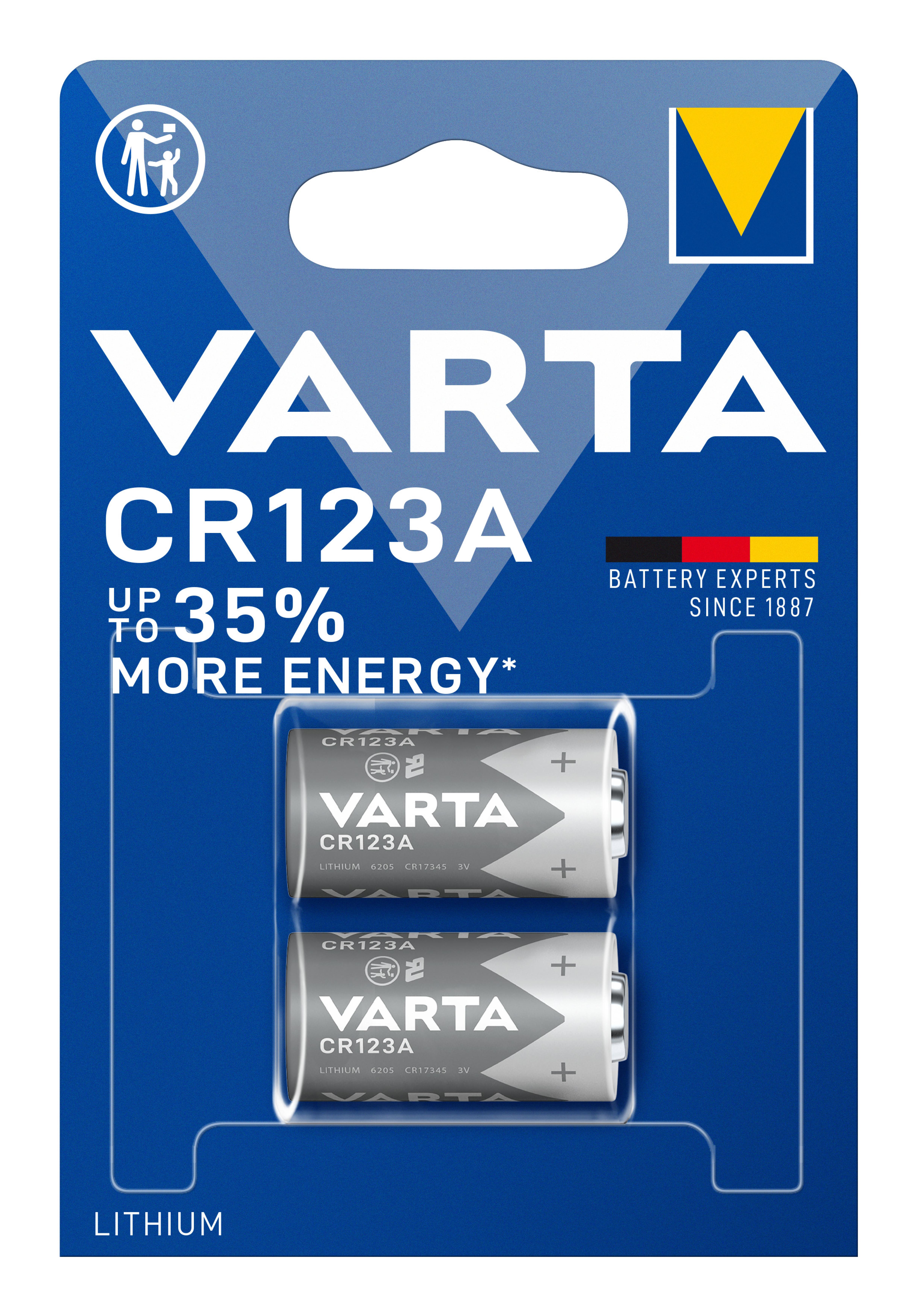 Varta Batterie Photo Lithium CR123A CR17345 2St.