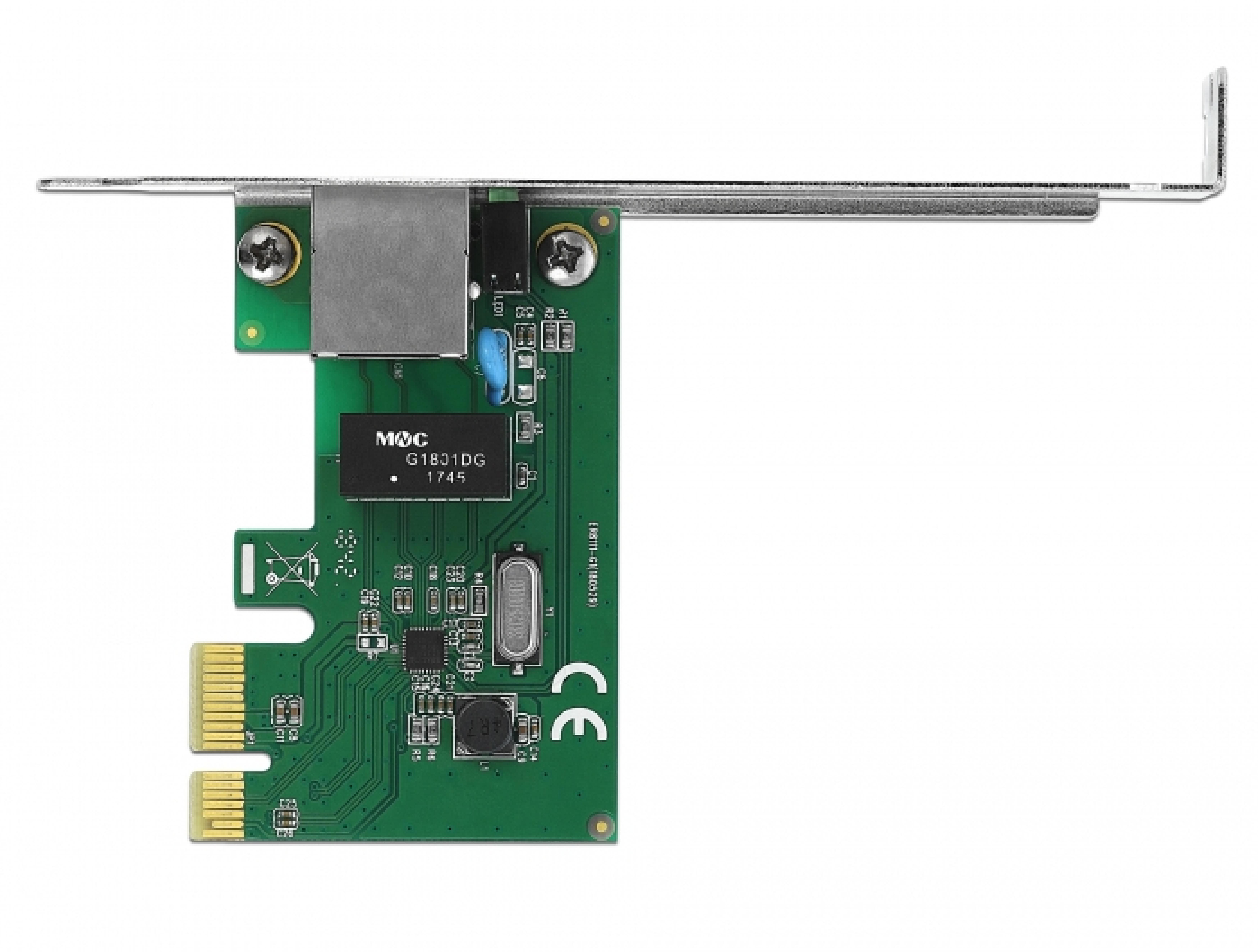 DELOCK Gigabit LAN 1x RJ45 +Low Profile Delock