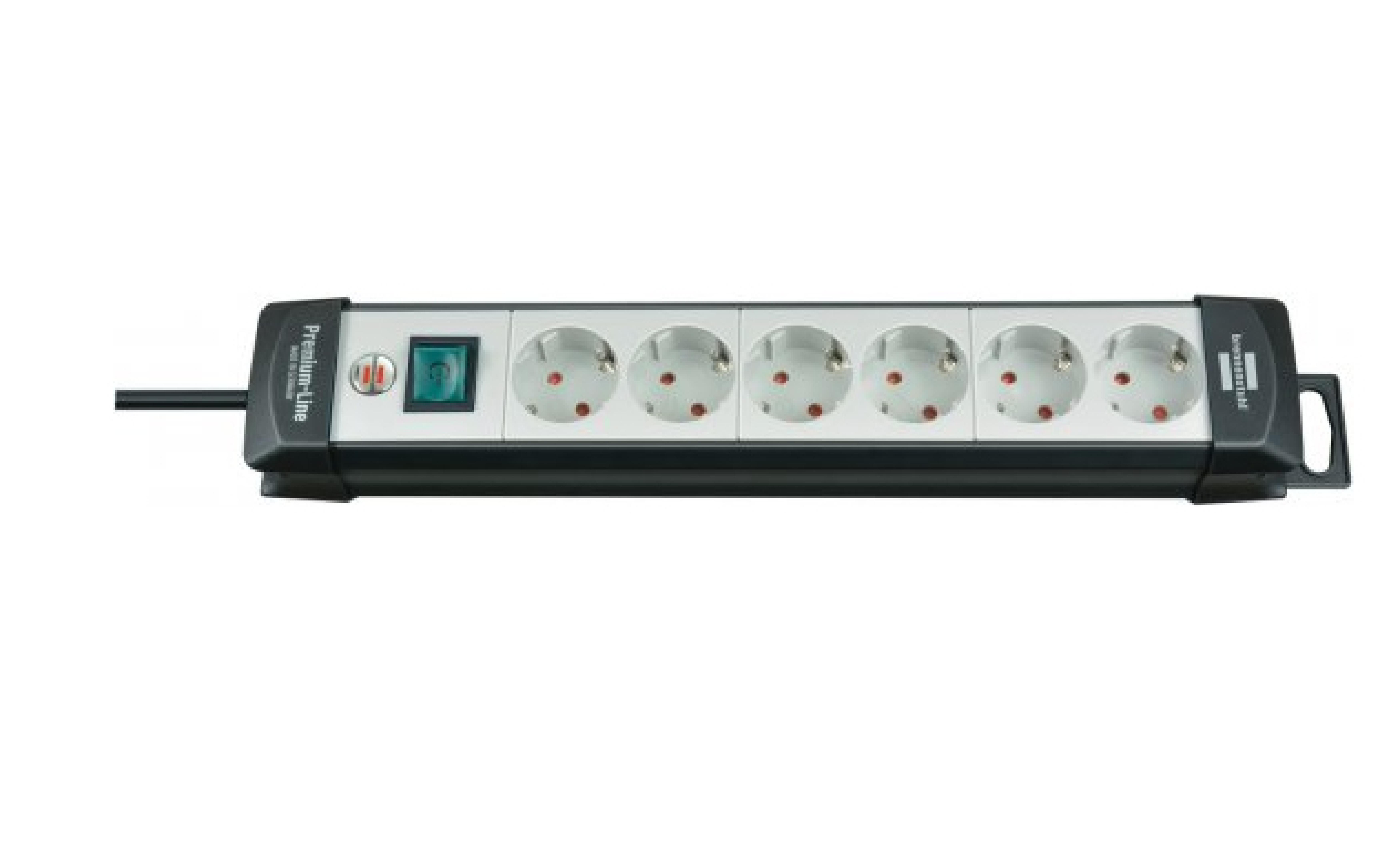 Brennenstuhl Steckdosenleiste Premium-Line 6x sw/grau 3m