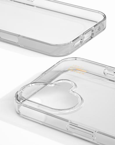 Transparente Handyhülle mit Herz-Design, bietet robusten Schutz und stylisches Aussehen