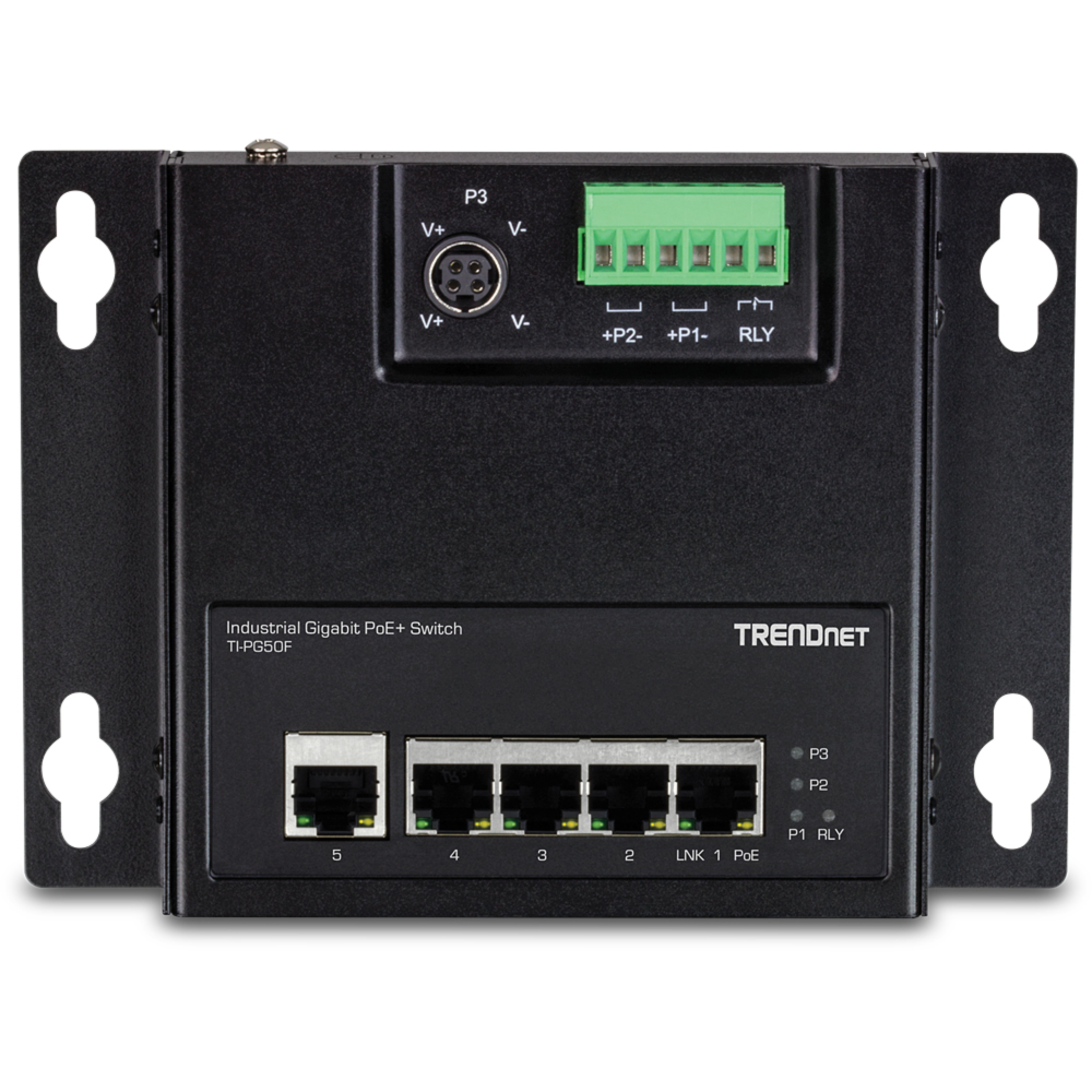 TRENDnet Industrie Switch 5 Port Gbit Unman. PoE+ FA Metall