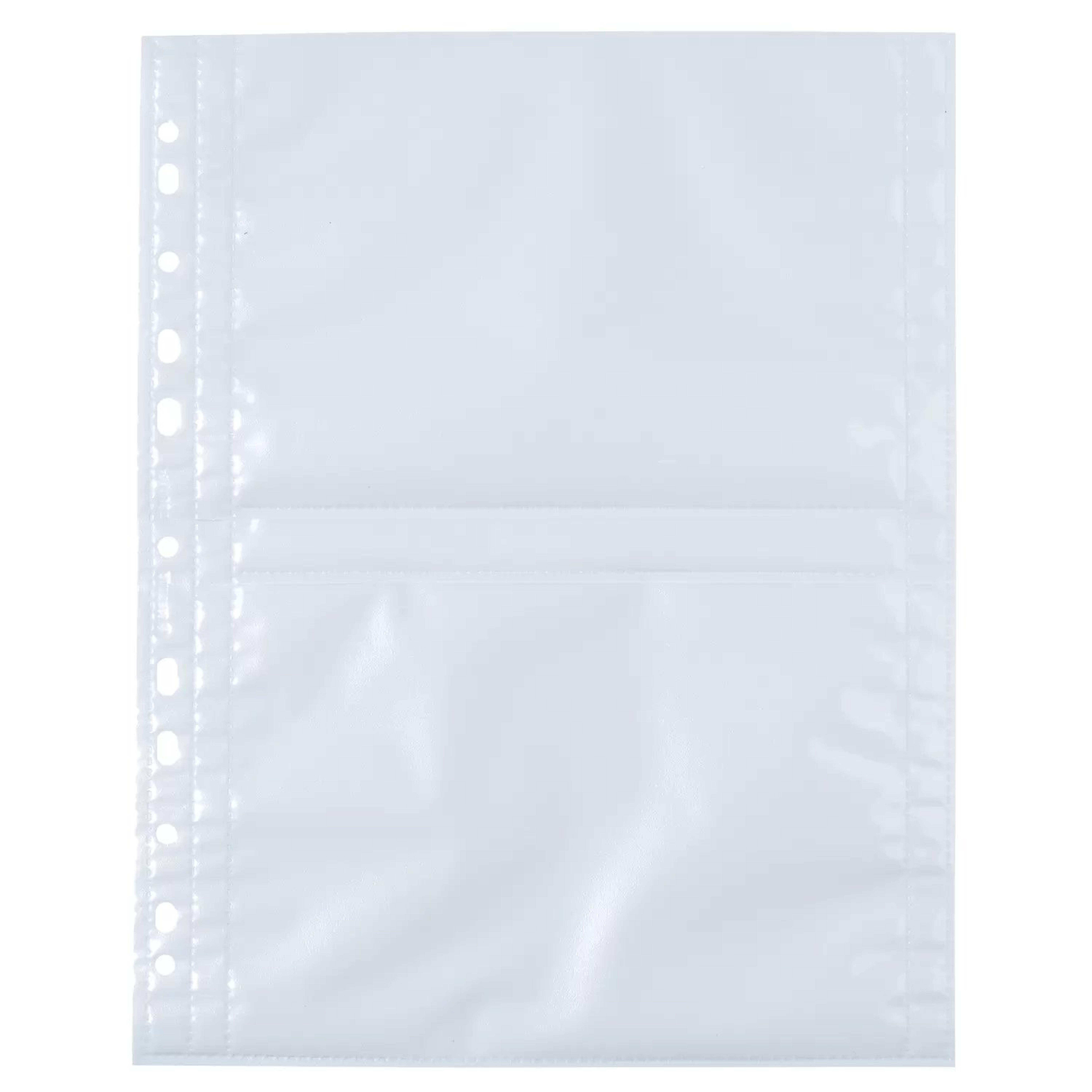 HERMA Fotosichthuellen 130 x 180 mm quer weiss 10 Huellen