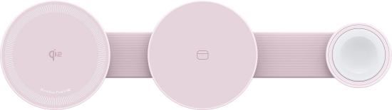 ANKER MagGo Wireless Charging Station (3-in-1, Foldable Pad, Pink)