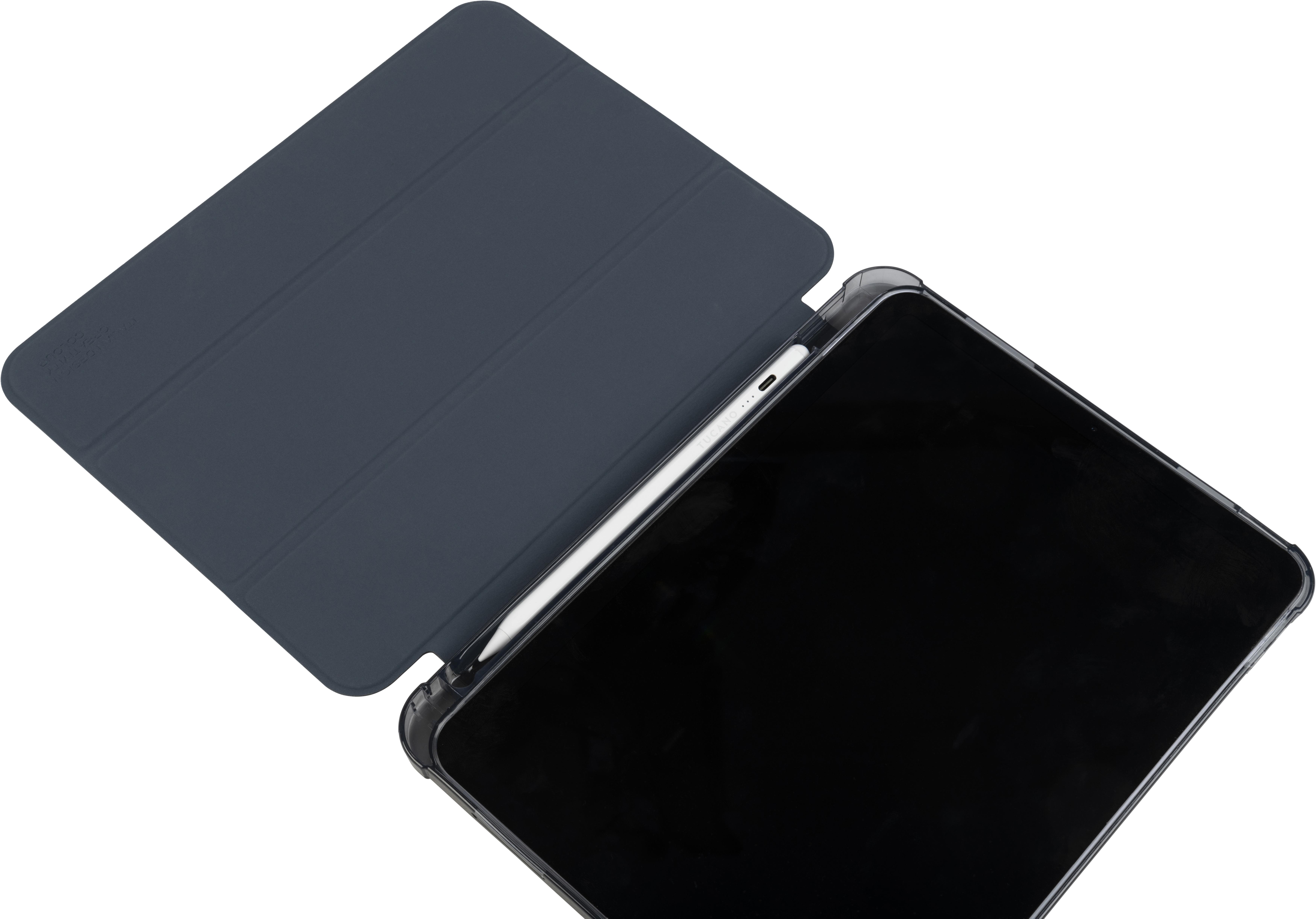 TUCANO SATIN Tablethülle mit Fallschutz Apple iPad 11" 11.Gen A16  10.9" 10.Gen Schwarz-Blau