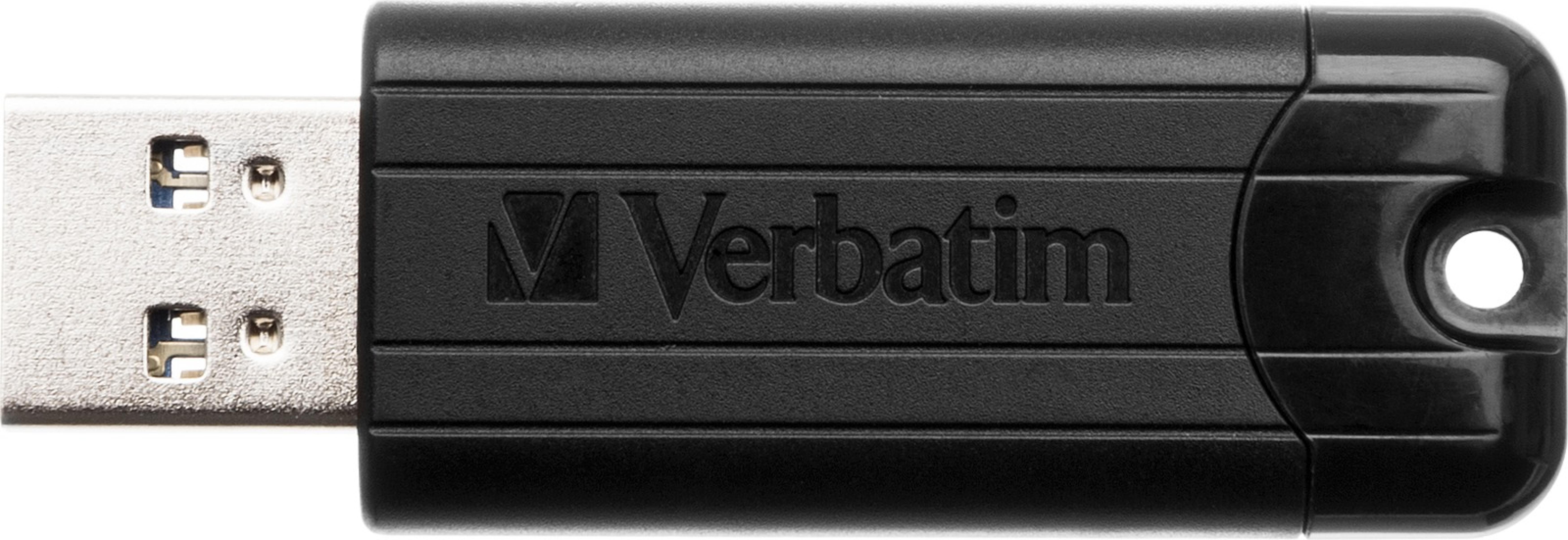 VERBATIM USB 3.0 Drive 128GB Pinstripe, schwarz