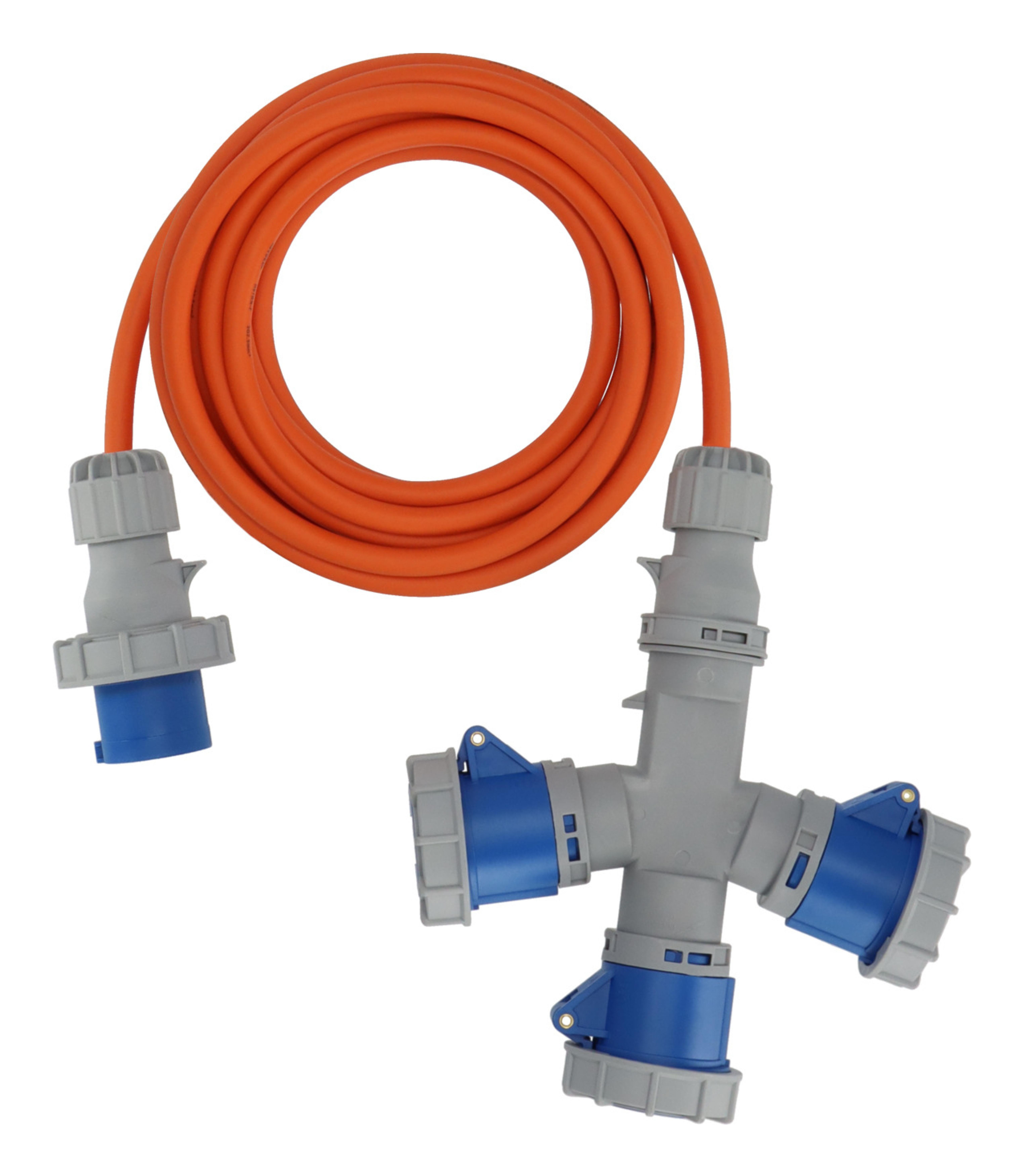 Brennenstuhl Verl.-Kabel CEE 3 Fach Verteiler 16A 5m
