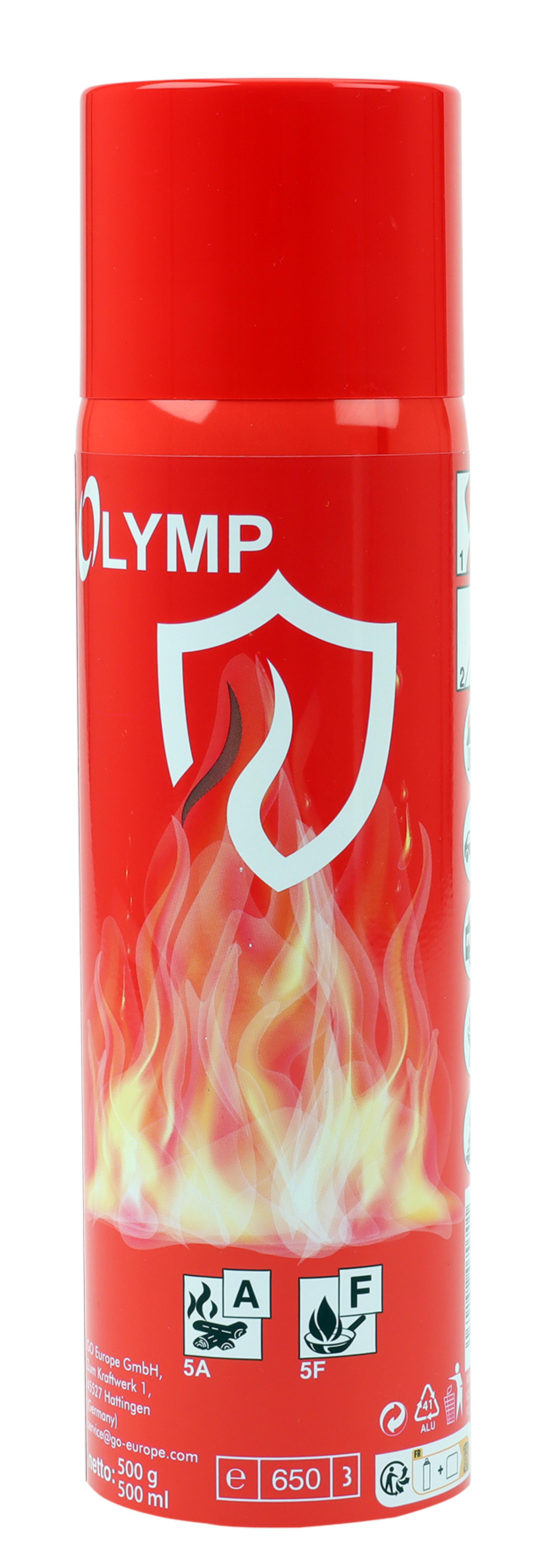 Olymp Feuerloeschschaum/-Spray im 12er Display rot