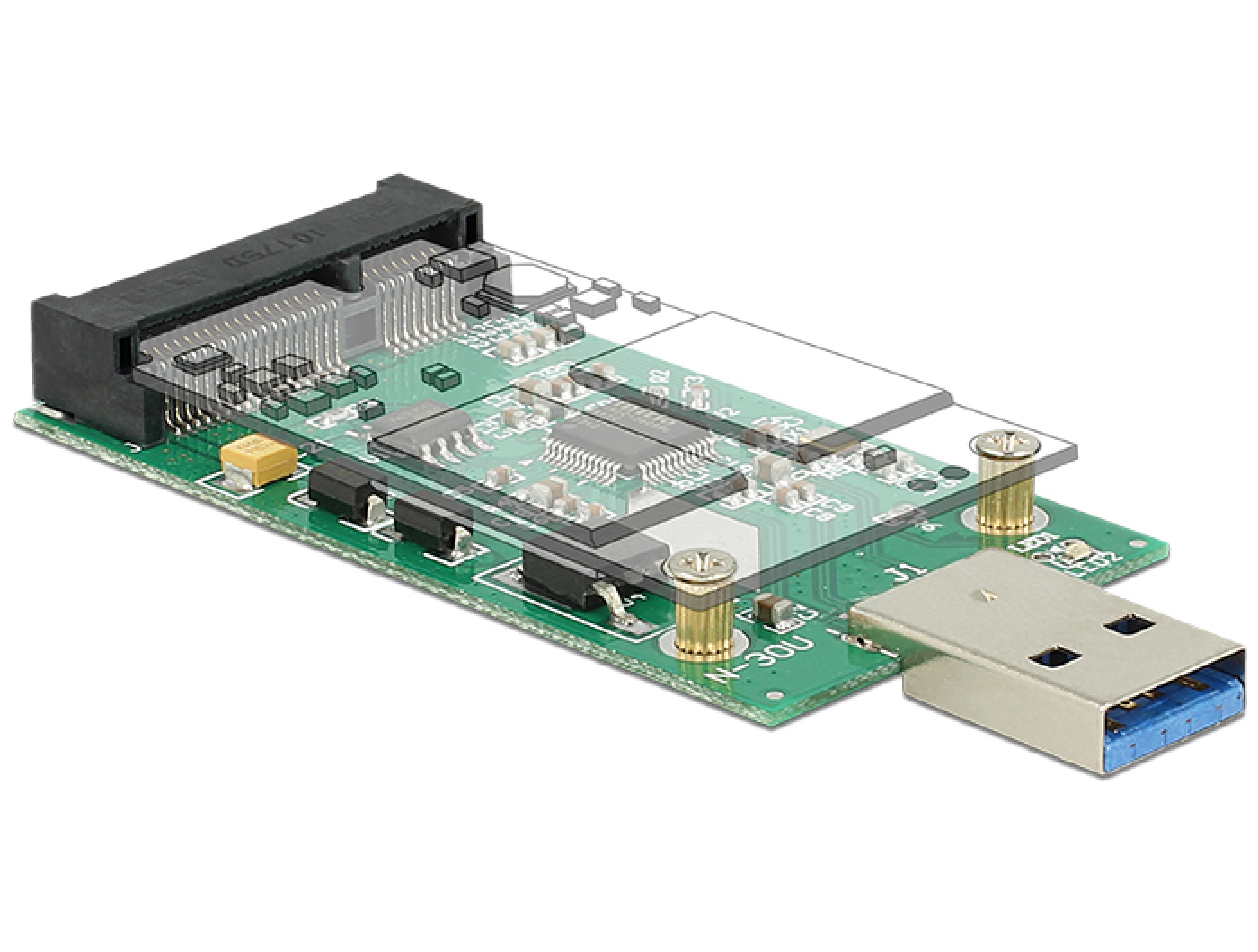 DELOCK Konverter USB3.0 -> mSATA