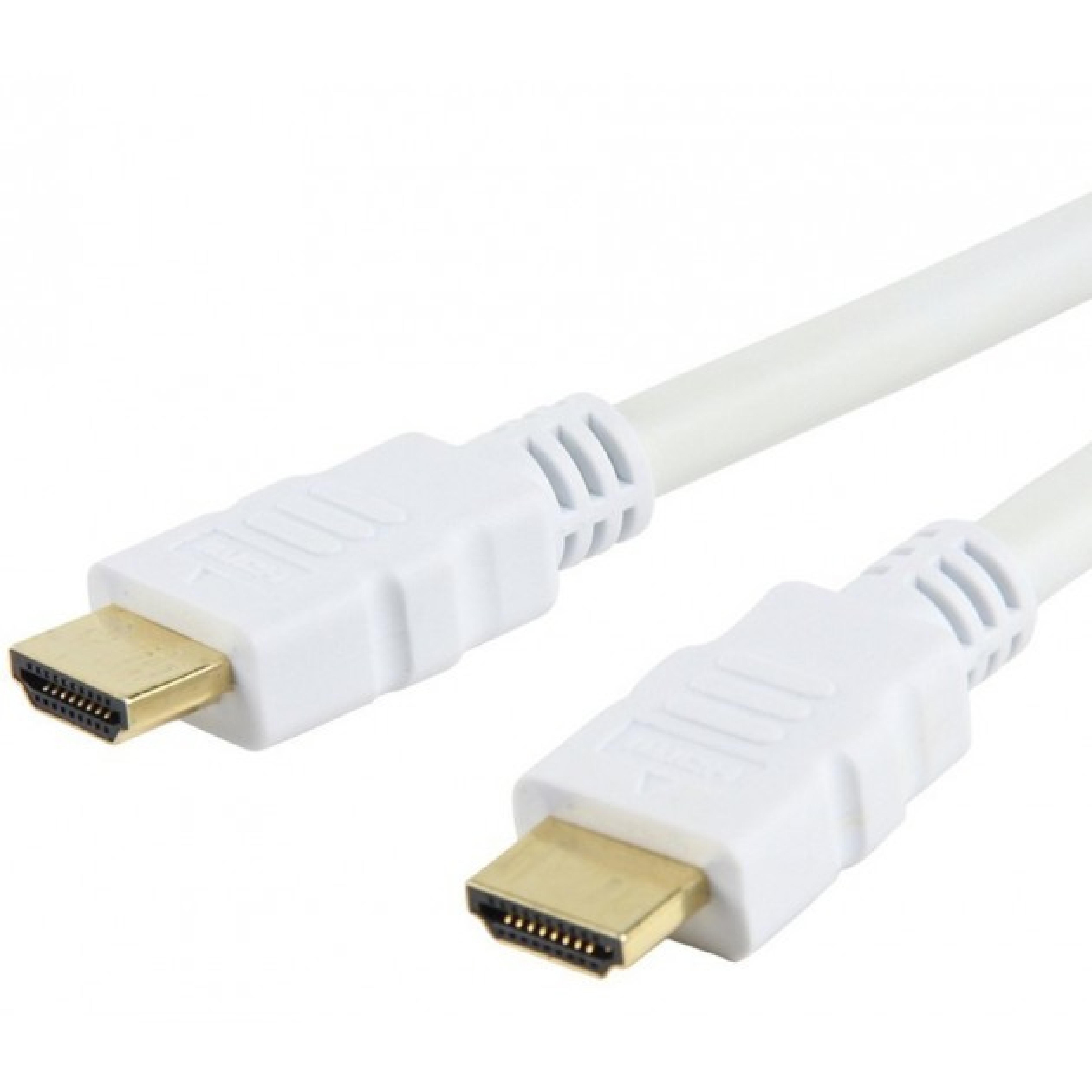 Techly HDMI High Speed mit Ethernet Kabel A/A/M/M 2m weiss