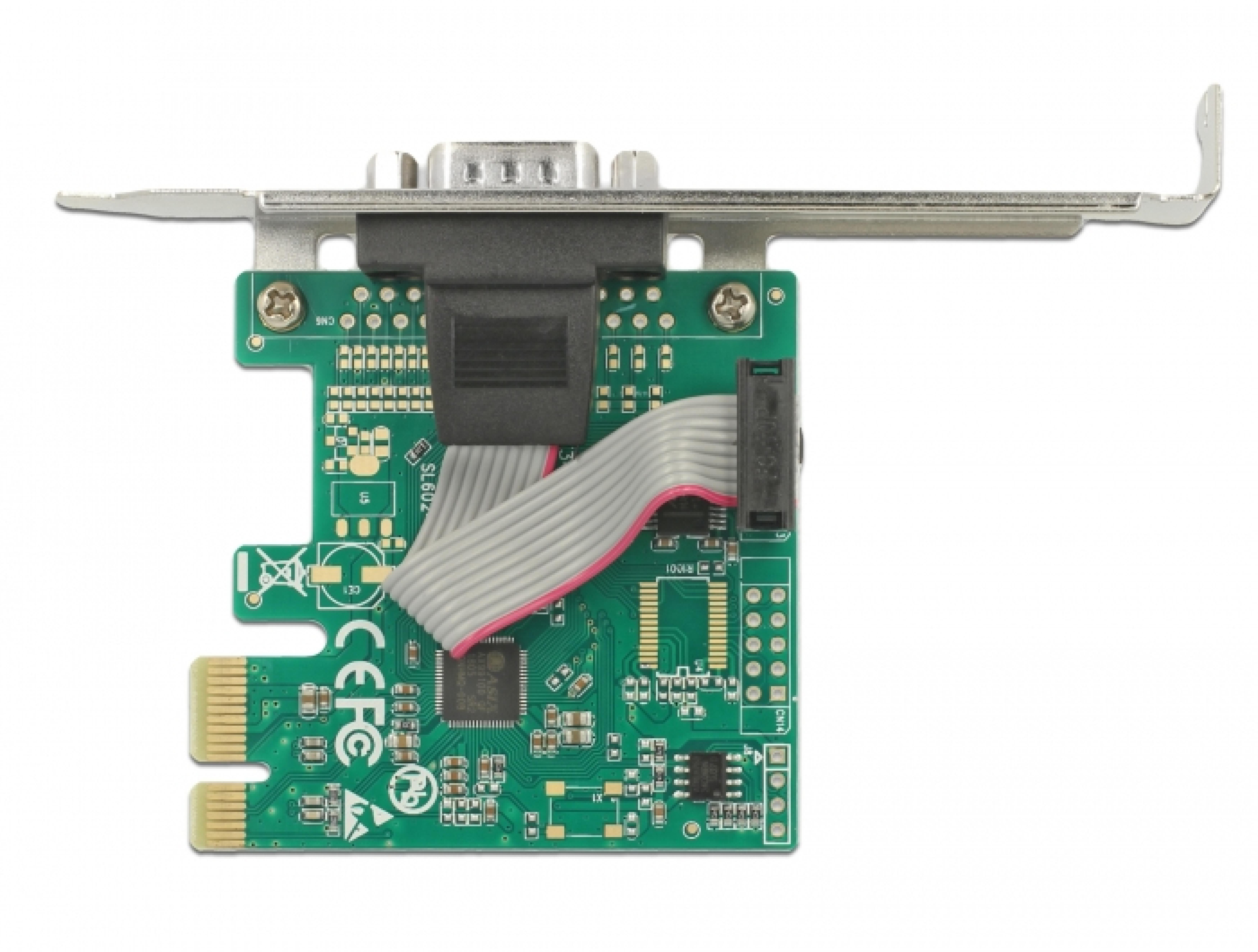 DELOCK PCI Express 1x Seriell + Low profile