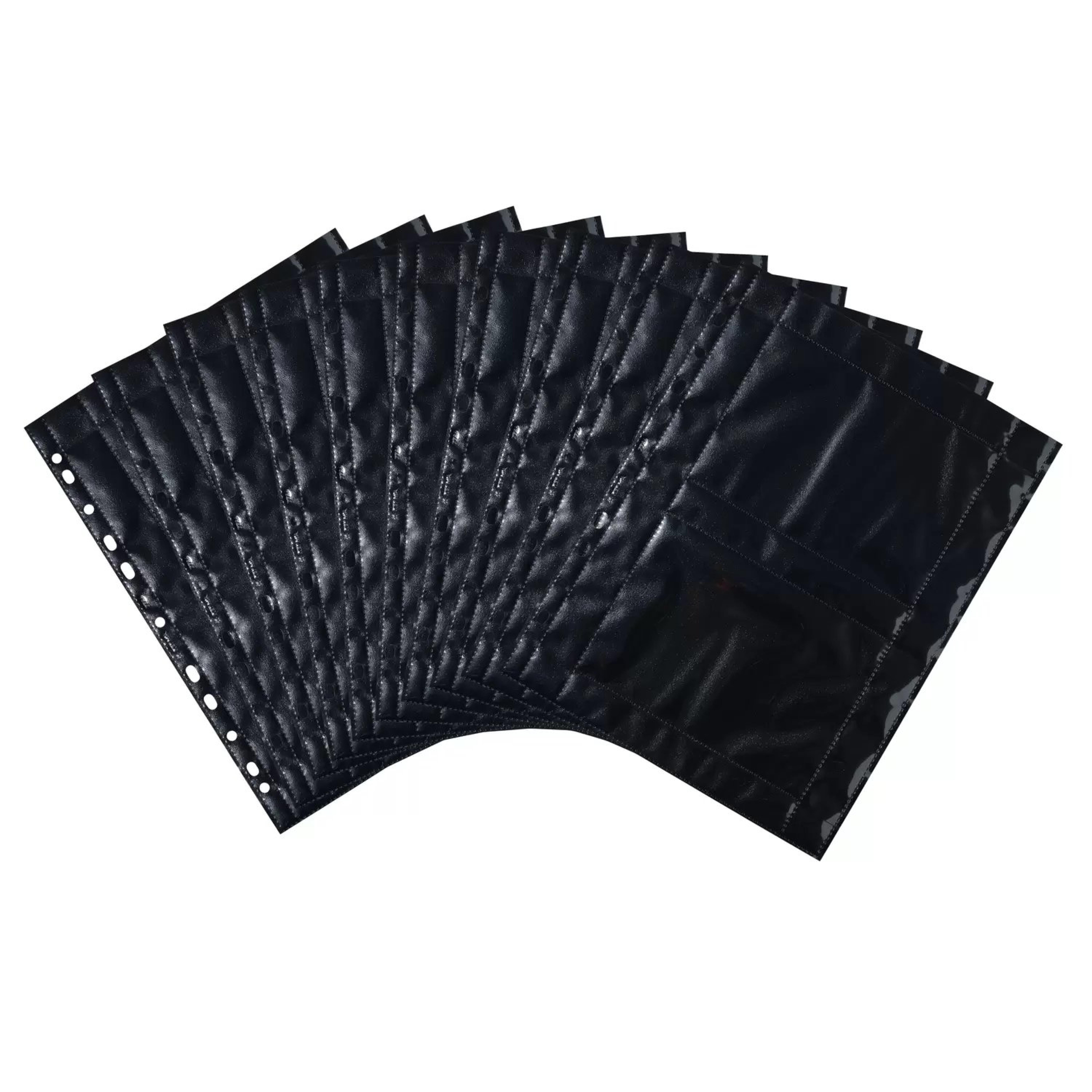 HERMA Fotosichthuellen 100 x 150 mm quer schwarz 10 Huellen