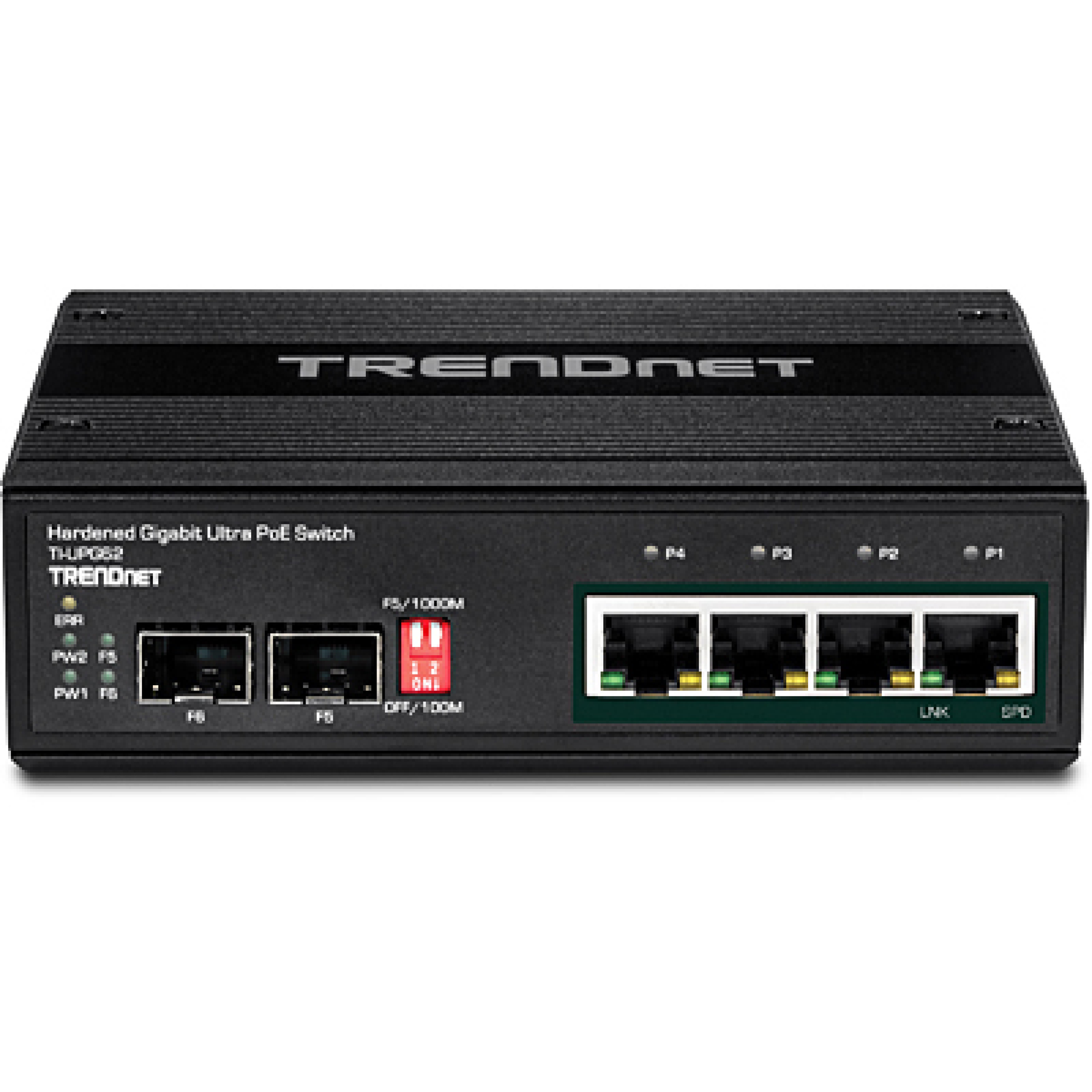 TRENDnet Industrie Switch 6 Port Gbit PoE IP30 Metall