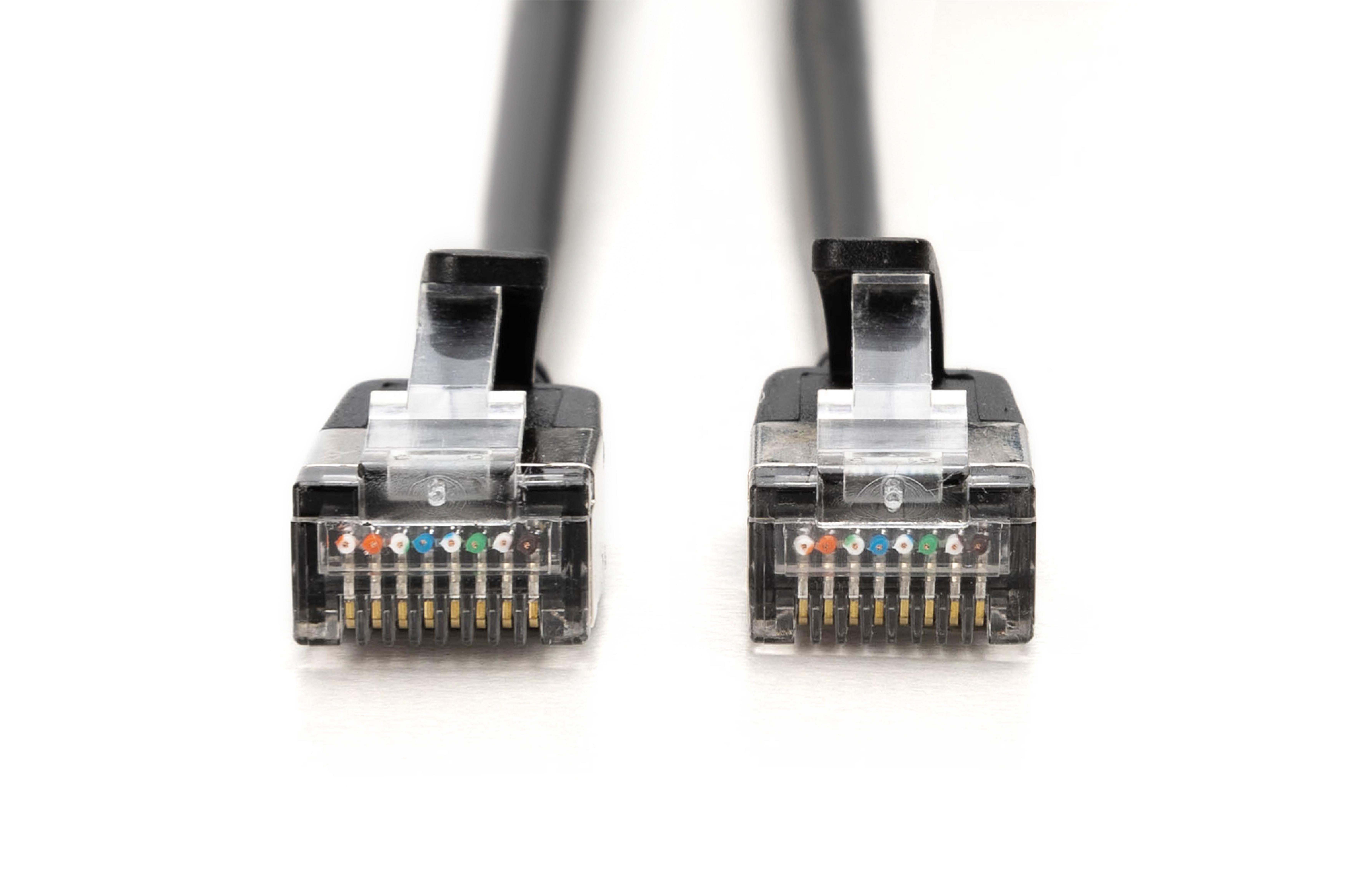 DIGITUS Patchkabel CAT 6A F/FTP Slim 0,30m schwarz