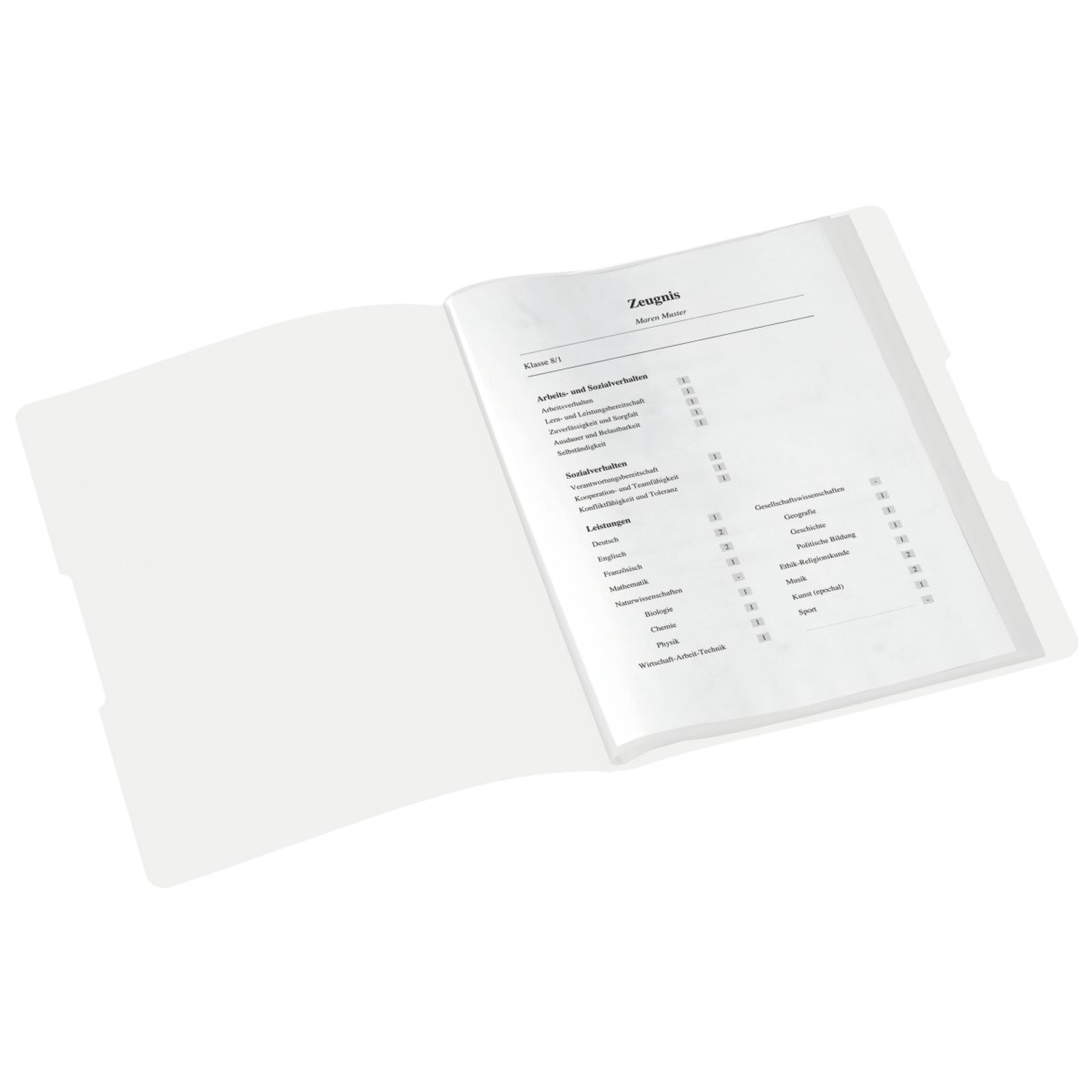 Herlitz Sichtbuch "Zeugnisse" weiss 20 Huellen