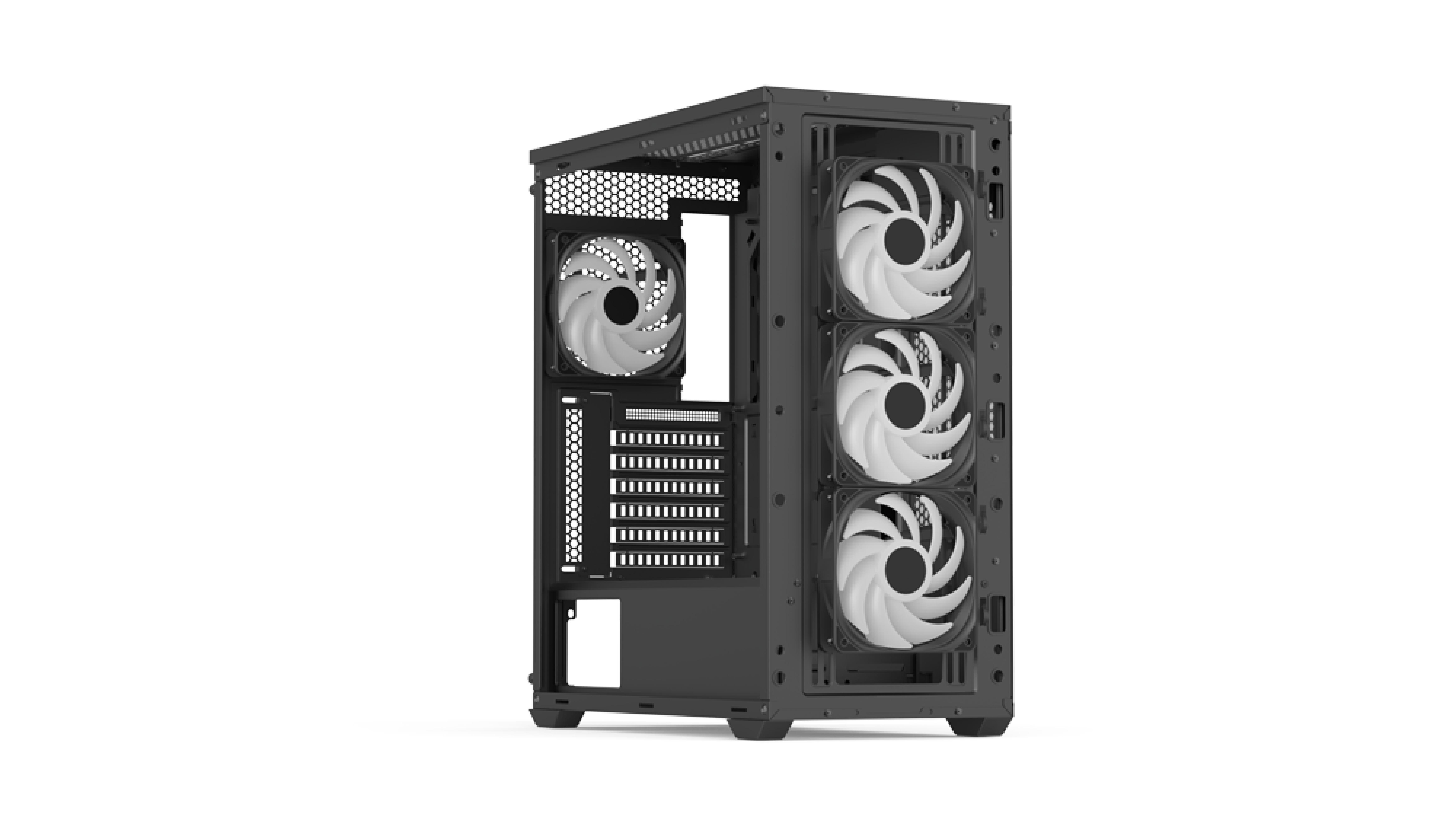 AeroCool Geh Midi D502A-G-BK-V1 (B/Mesh/ATX)