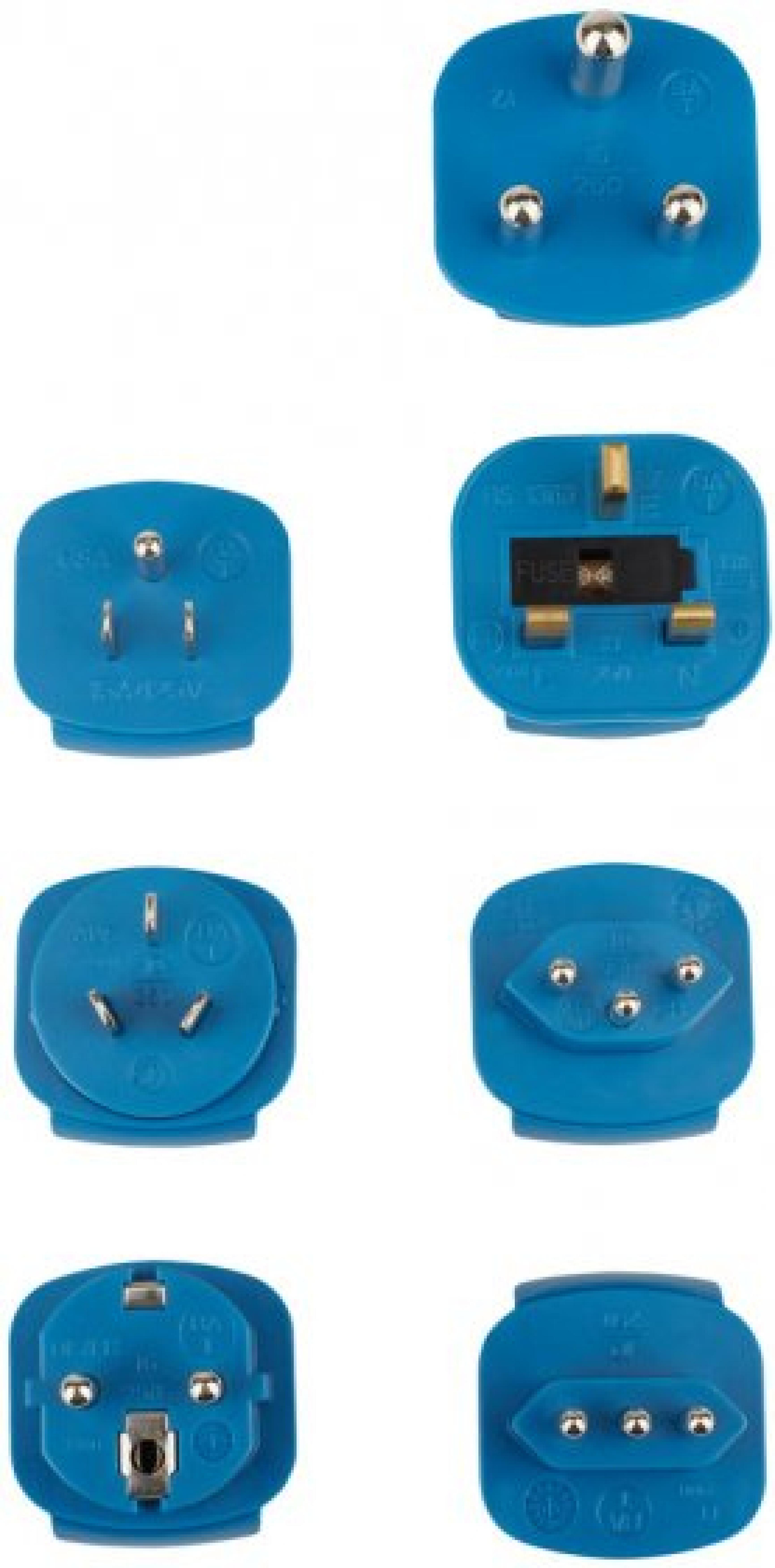 Brennenstuhl Adapter Reise-Set 7 Stecker 10 A Sicherung