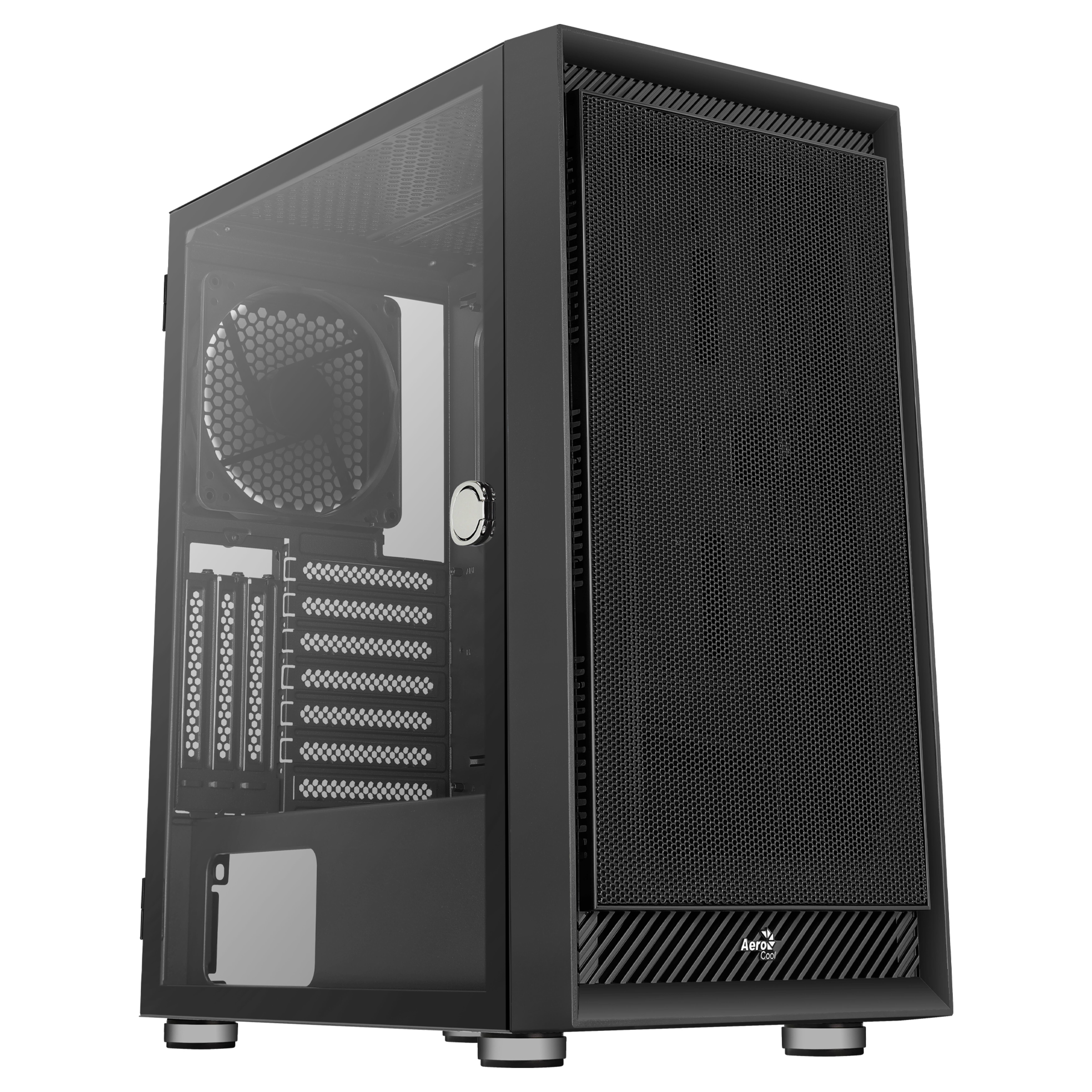 AeroCool Geh Midi Graphite black v1 MicroATX/ATX/MiniITX o.N
