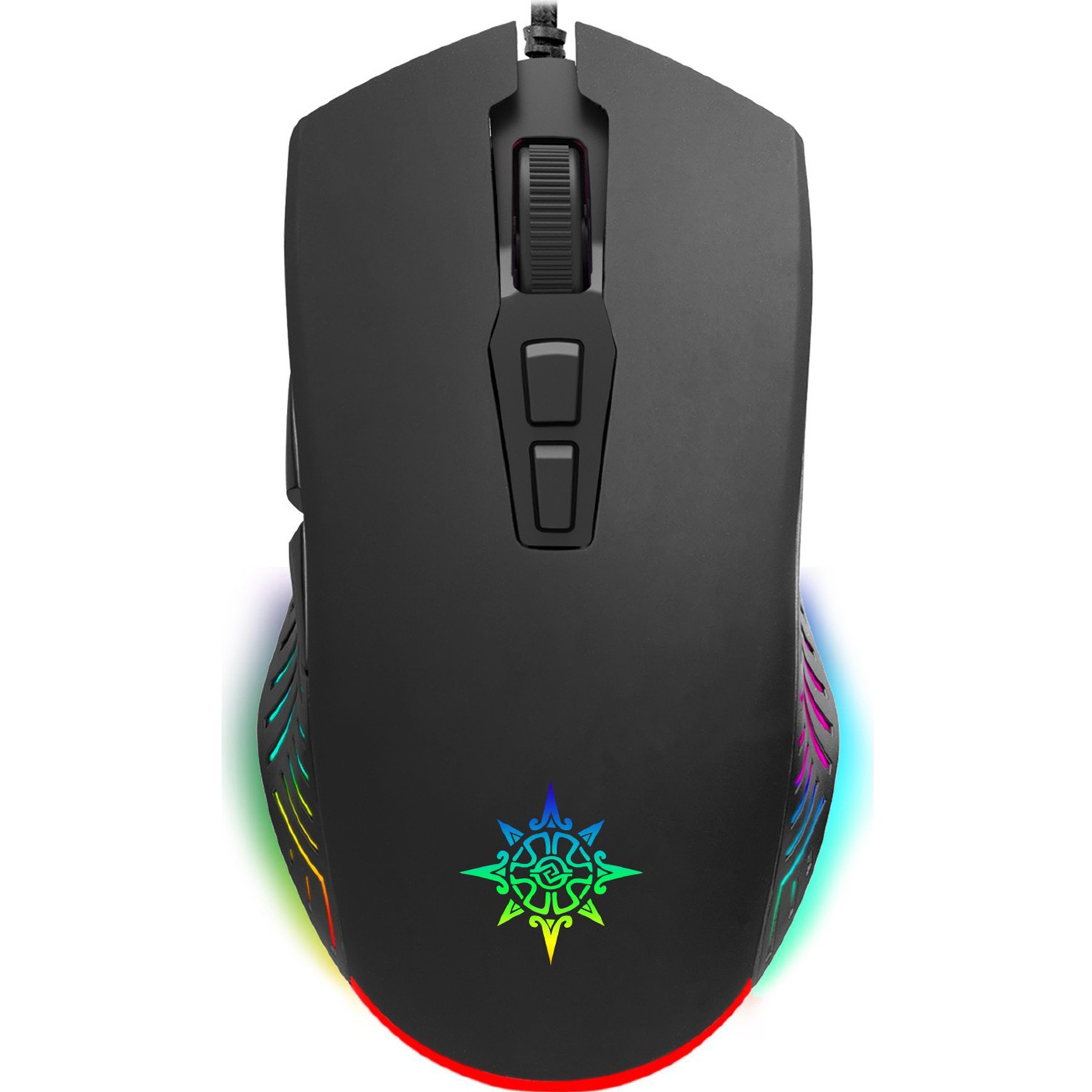 INCA Gaming Maus RGB/ 6400DPI/ 7Tasten/USB 1.80m schwarz retail