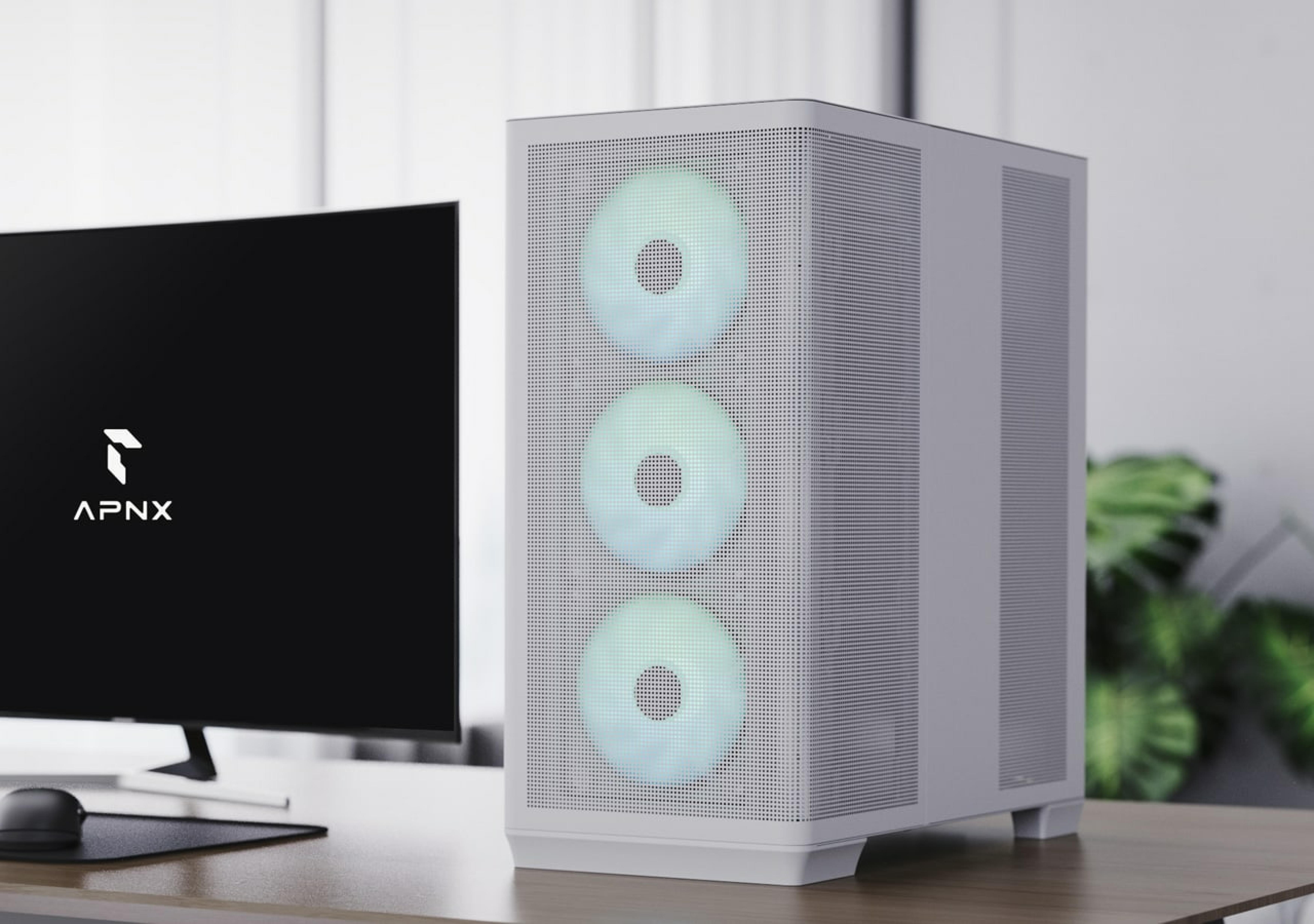 APNX Geh Midi APNX C1-R-WT-V1 (W/MicroATX/MiniITX)