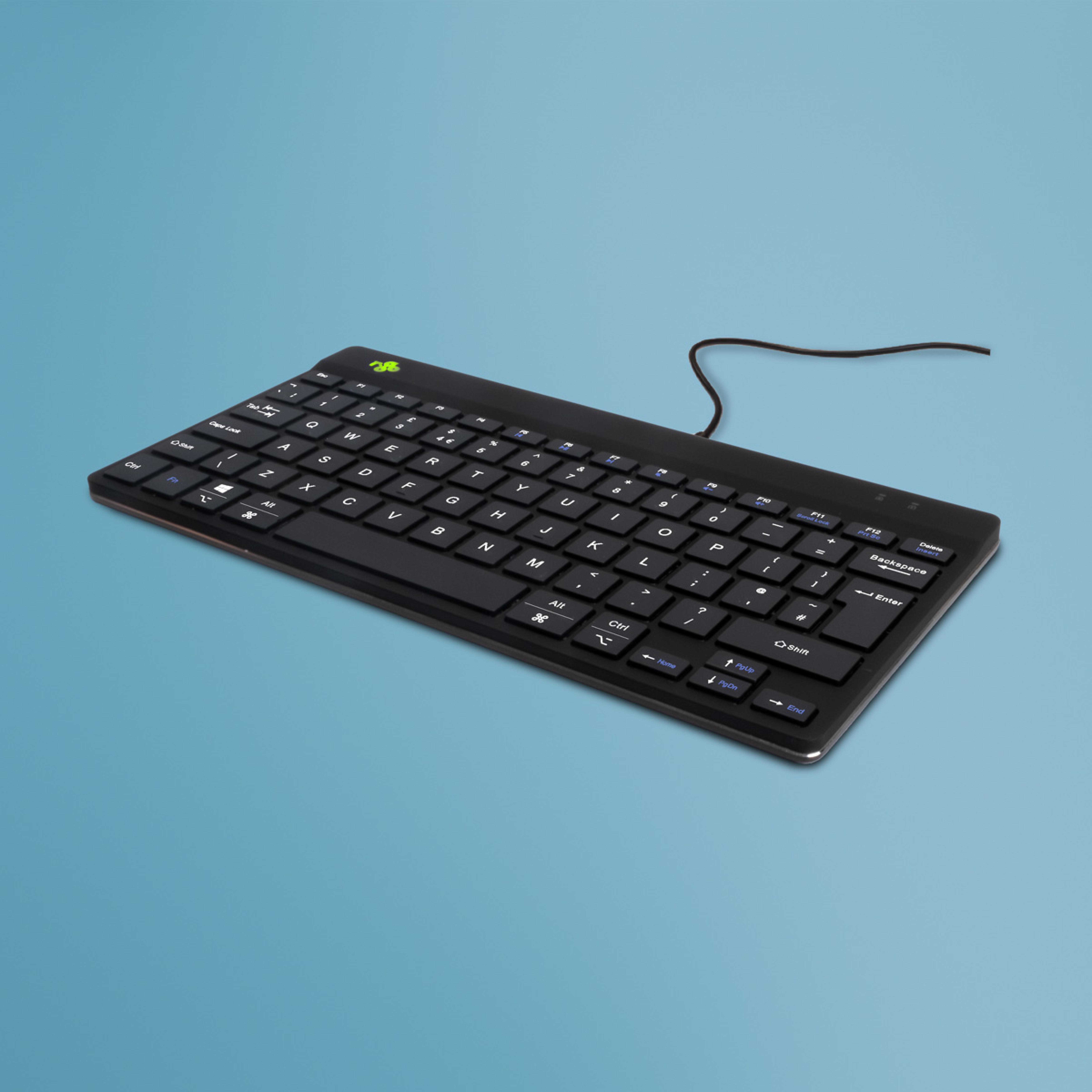 R-Go Tastatur Compact Break UK-Layout verkabelt schwarz