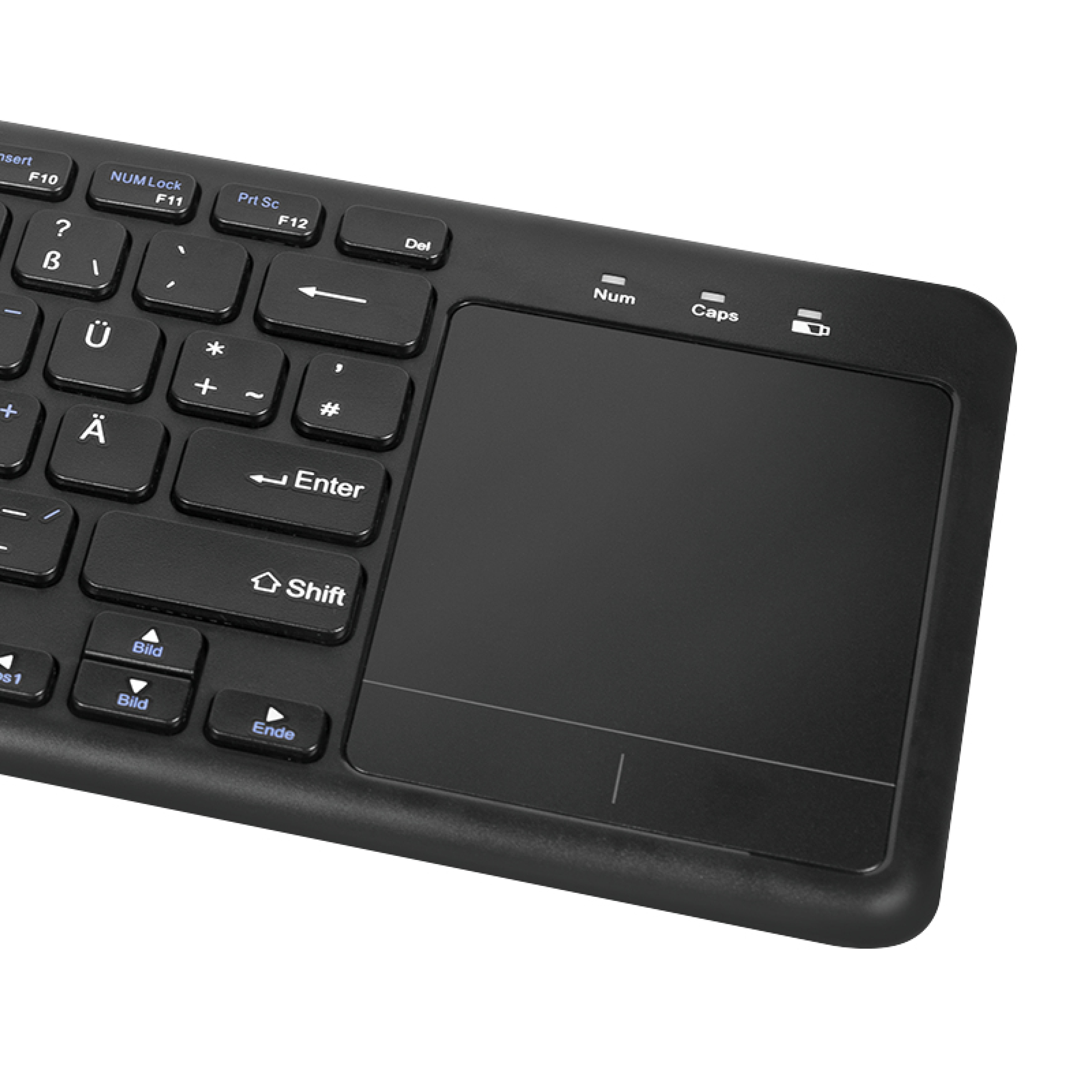 Logilink Tastatur Wireless mit Touchpad, 2,4 GHz, schwarz