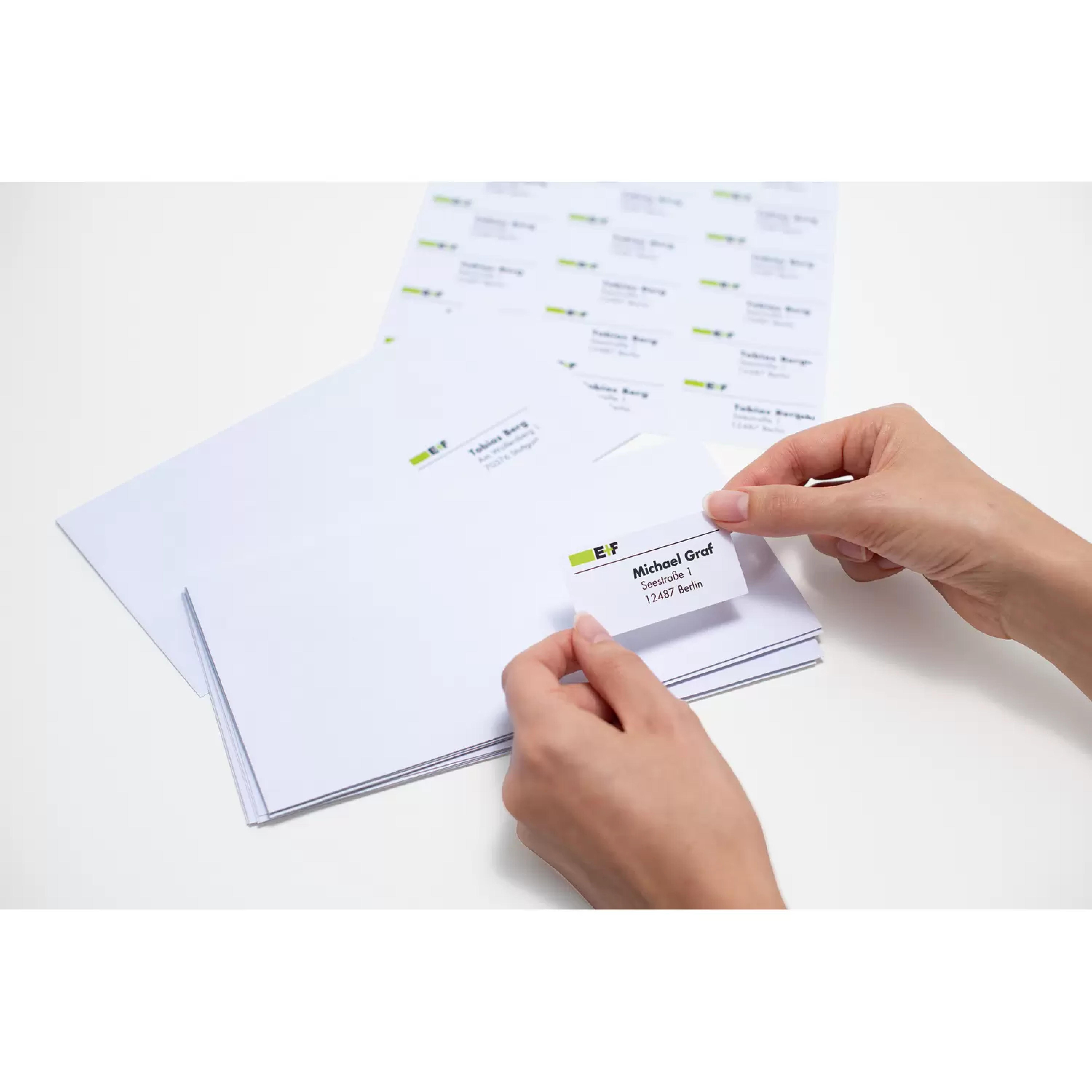 HERMA Adressetiketten A4 weiss 99,1x67,7 mm Papier 800 St.