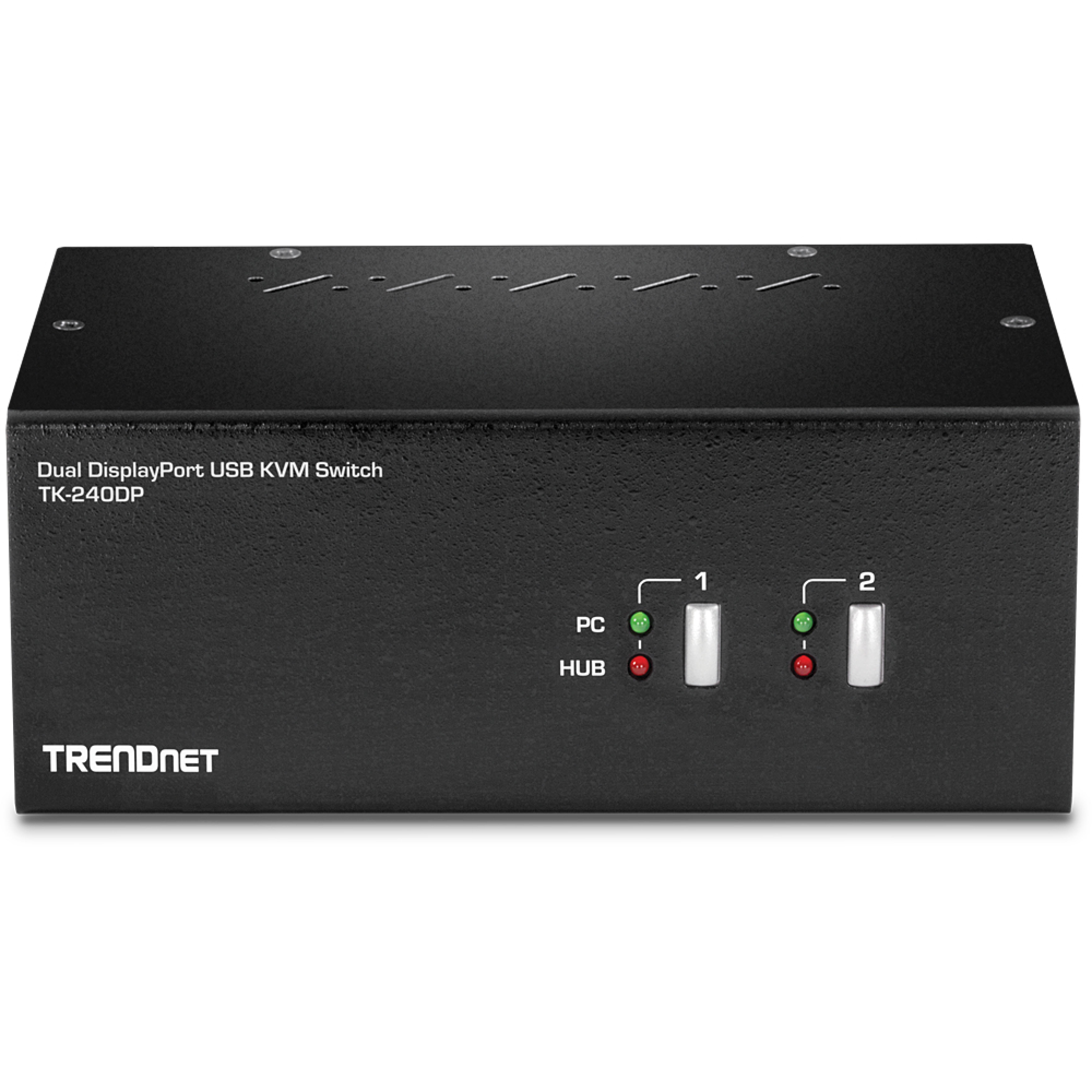 TRENDnet KVM Switch 2-Port Displayport mit Audio USB 2.0 Hub
