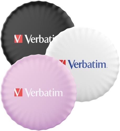 VERBATIM MYFC-03BWP My Finder Coin Bluetooth Item Finder, 3er Pack, Black / White / Purple
