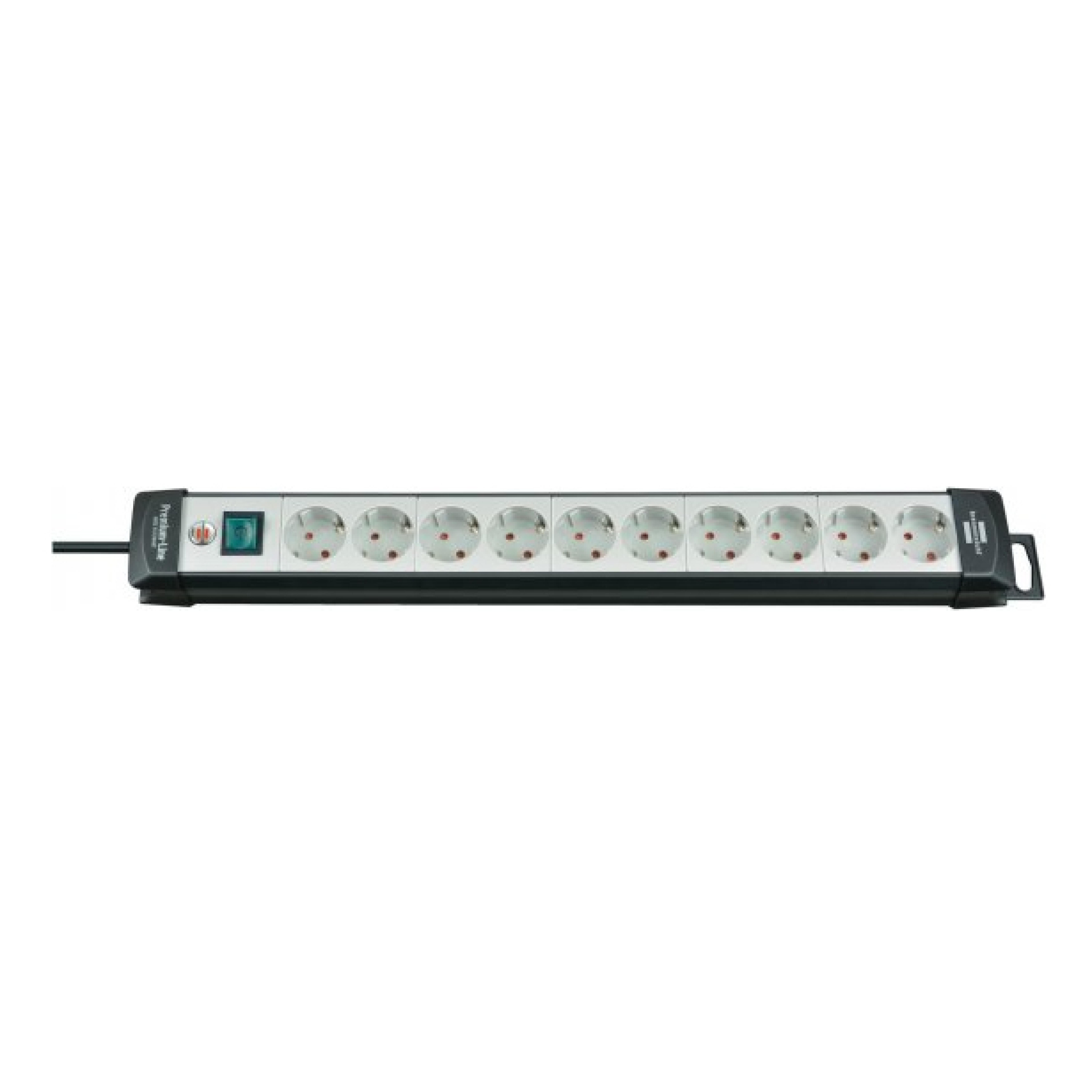 Brennenstuhl Steckdosenleiste Premium-Line 10x sw/grau