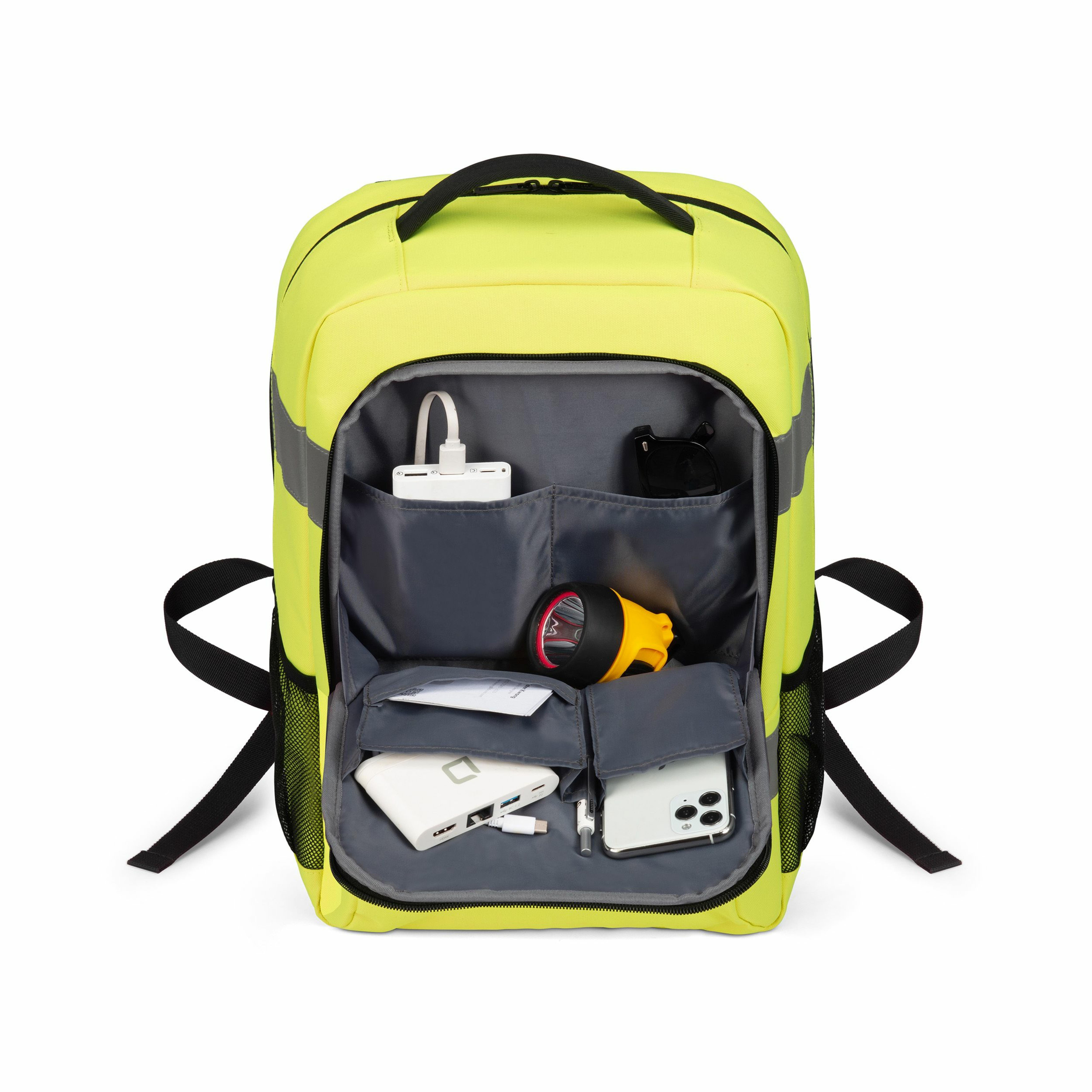 Dicota Backpack HI-VIS Base 24 litre yellow